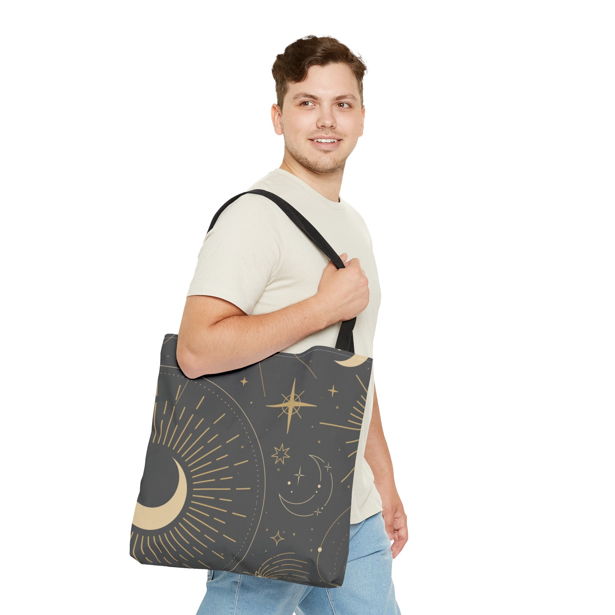 Sun & Moon Abstract Tote Bag