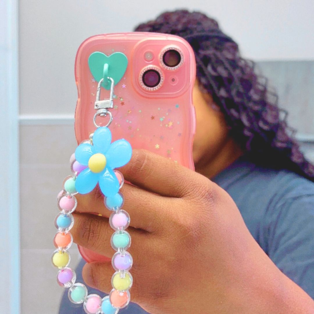 Pastel Flower Rainbow Beaded Charm Accessory