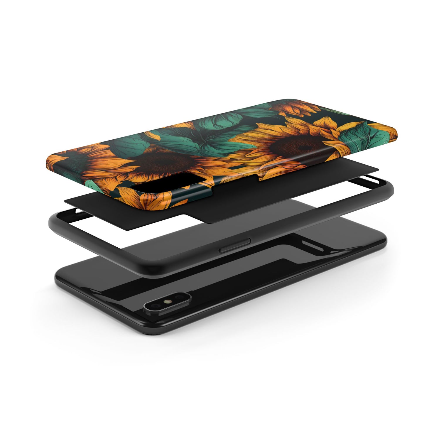 Dark Sunflower Phone Case (Apple & Android)