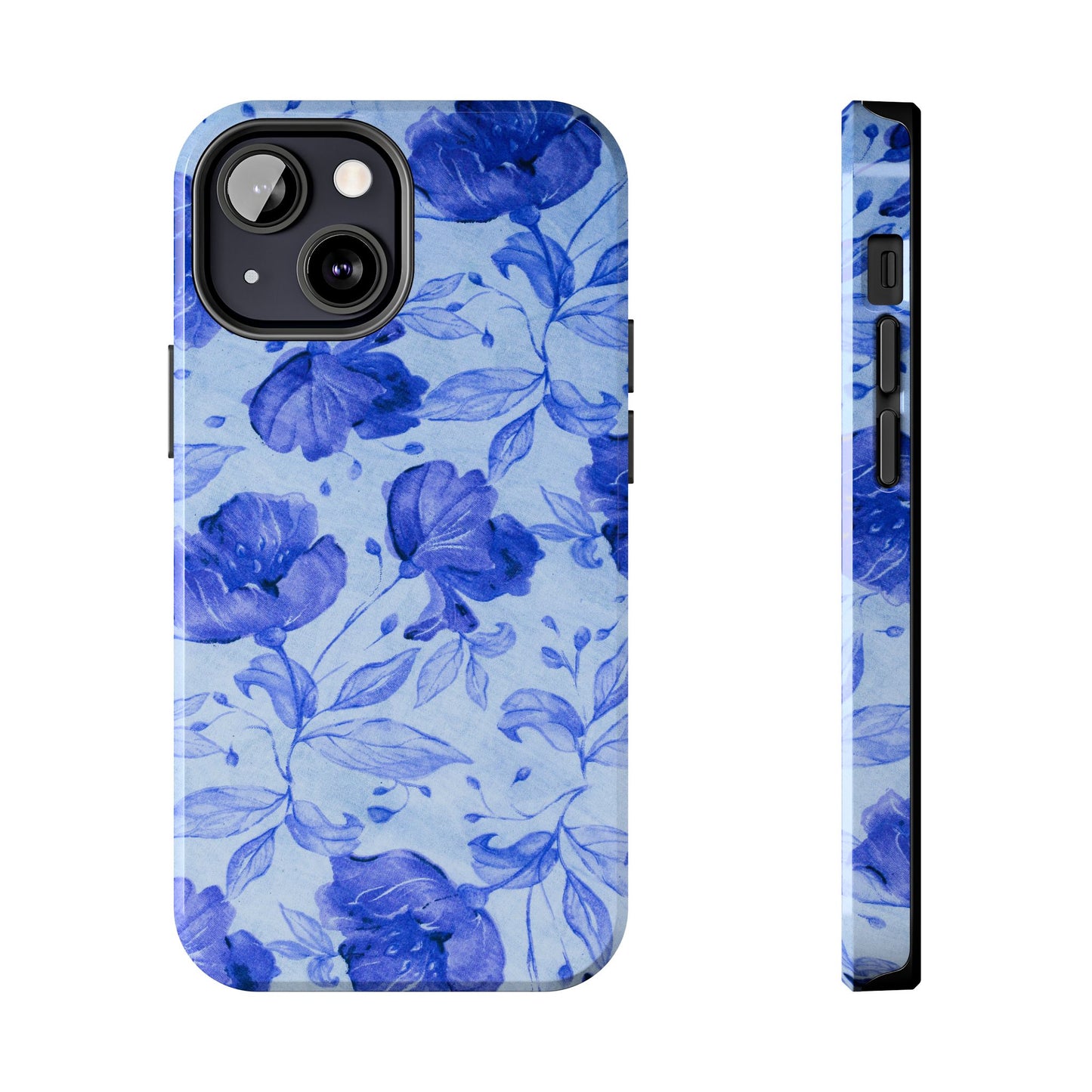 Blue Floral Pattern Phone Case (Apple & Android)