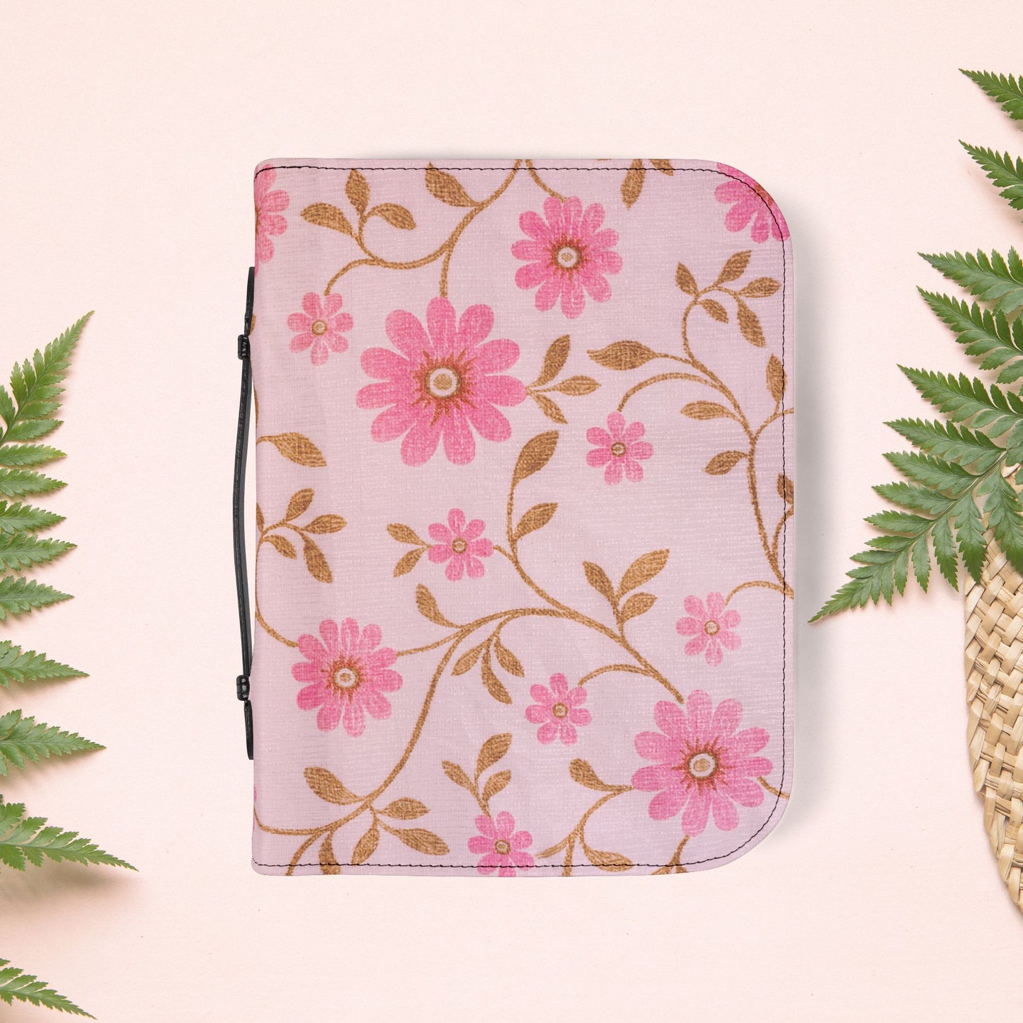 Vintage Pink Floral Book Cover