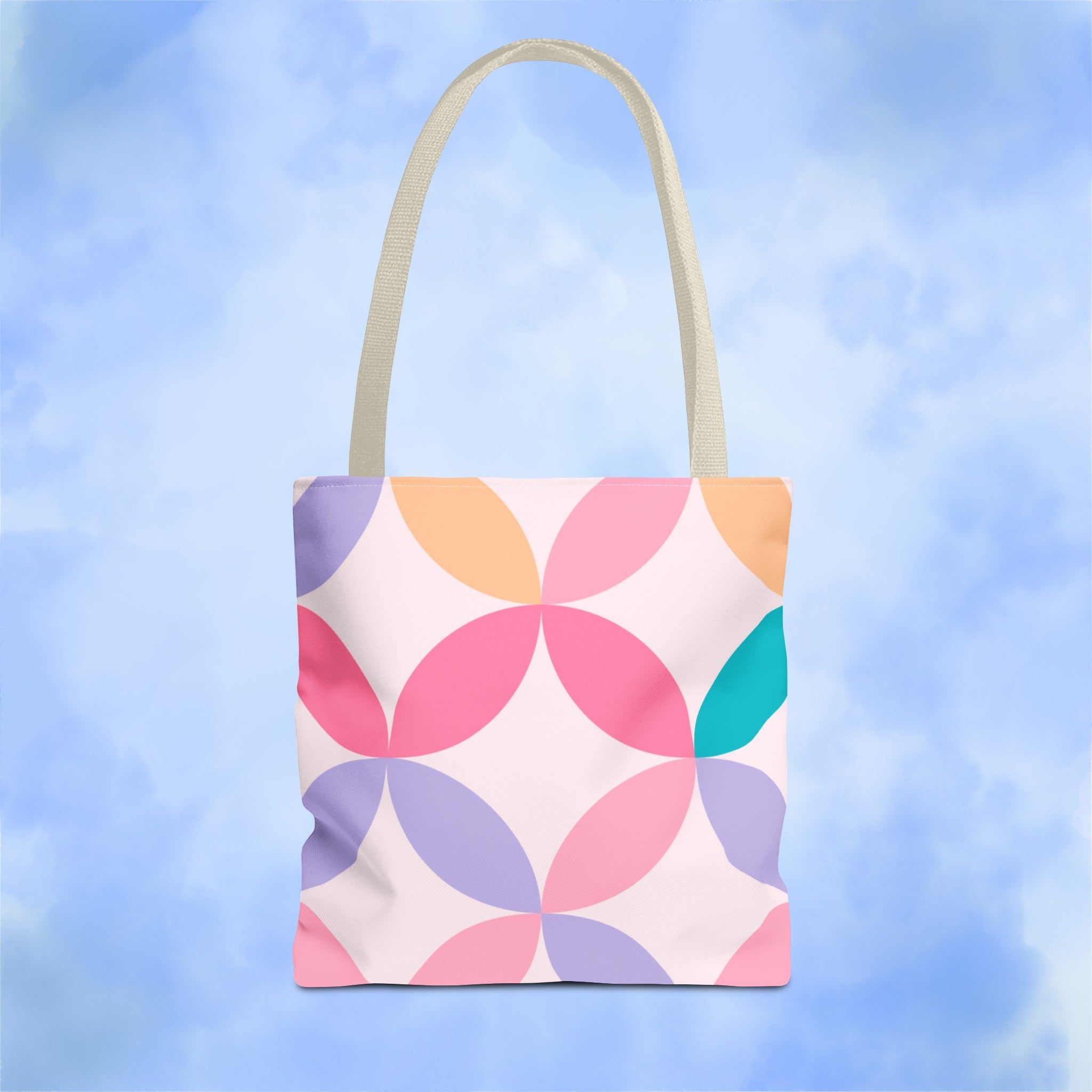 Pastel Geometric Tote Bag