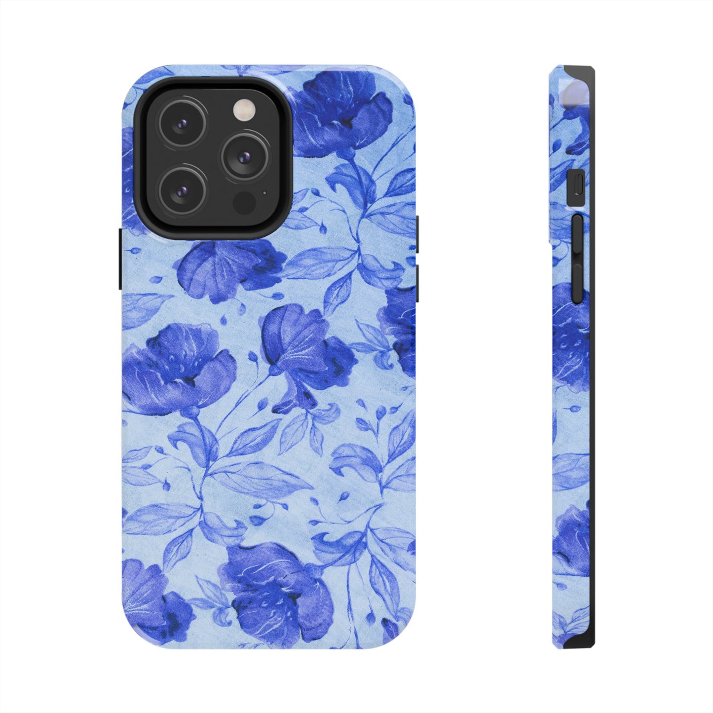 Blue Floral Pattern Phone Case (Apple & Android)