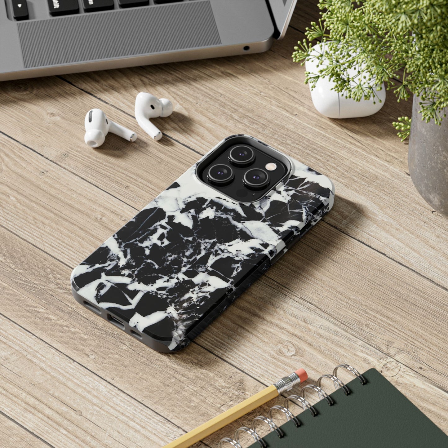 Black & White Shattered Phone Case (Apple & Android)