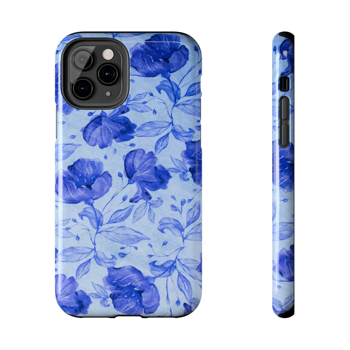 Blue Floral Pattern Phone Case (Apple & Android)
