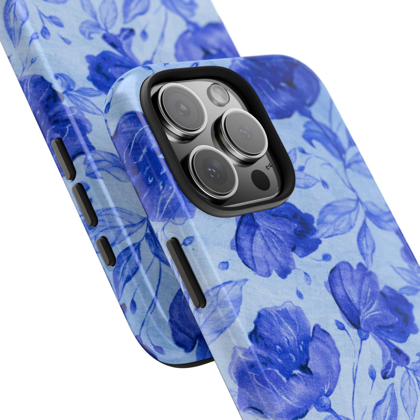 Blue Floral Pattern Phone Case (Apple & Android)