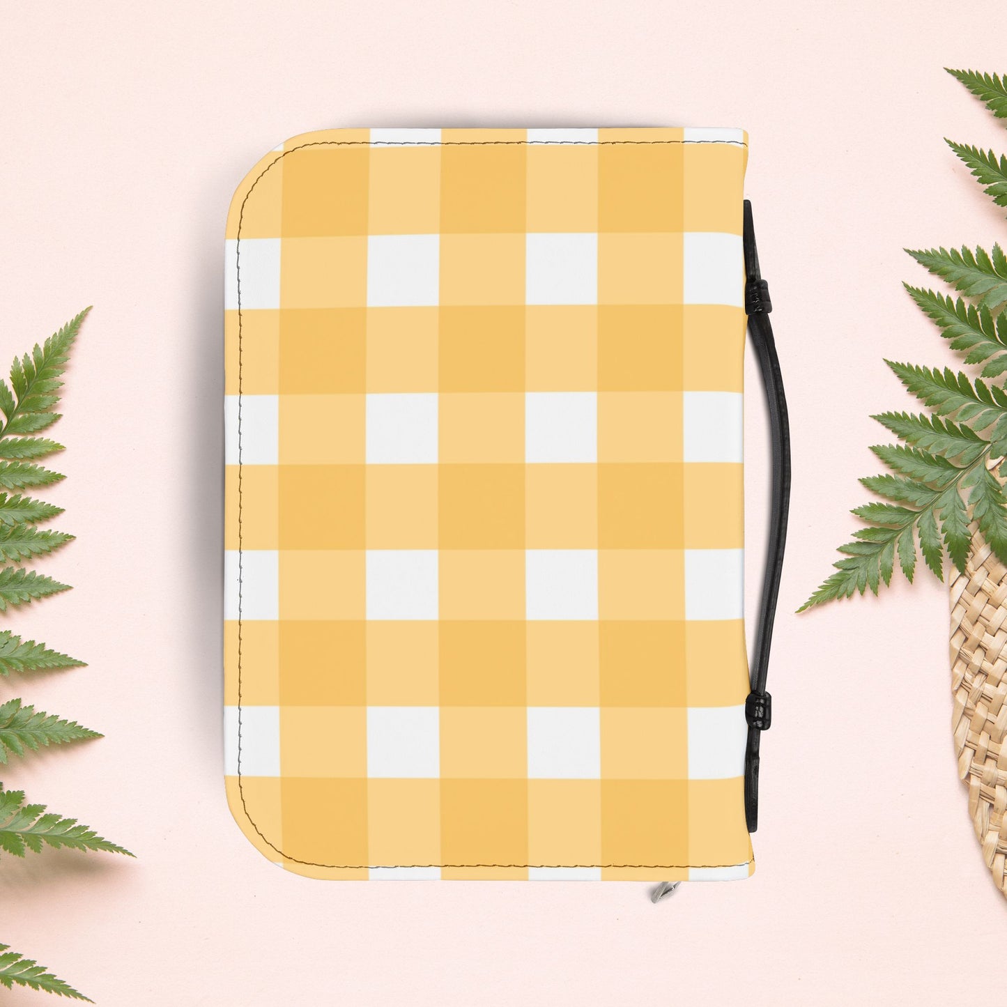 Yellow Sunshine Gingham Book Cover