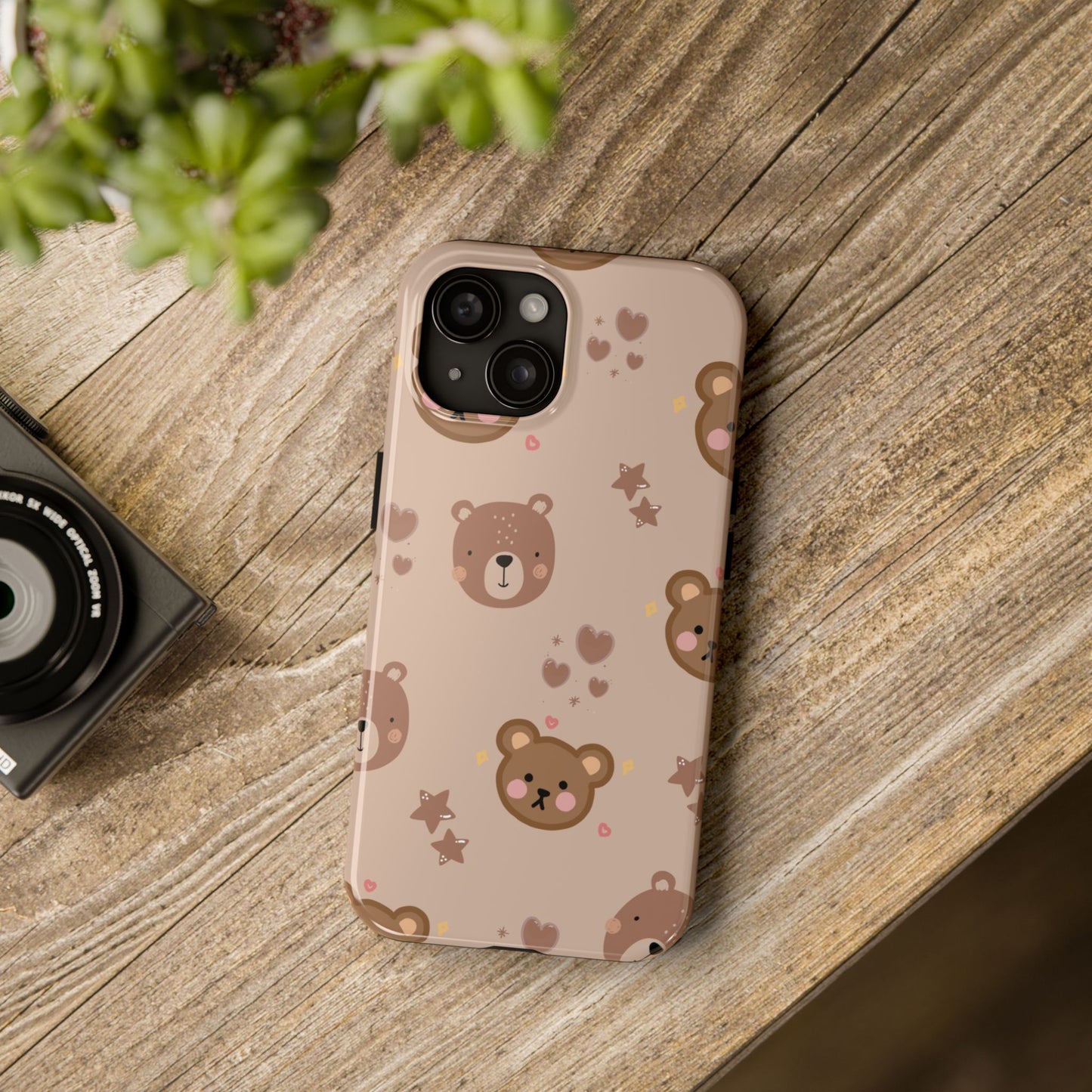 Boho Brown Bear Phone Case (Apple & Android)