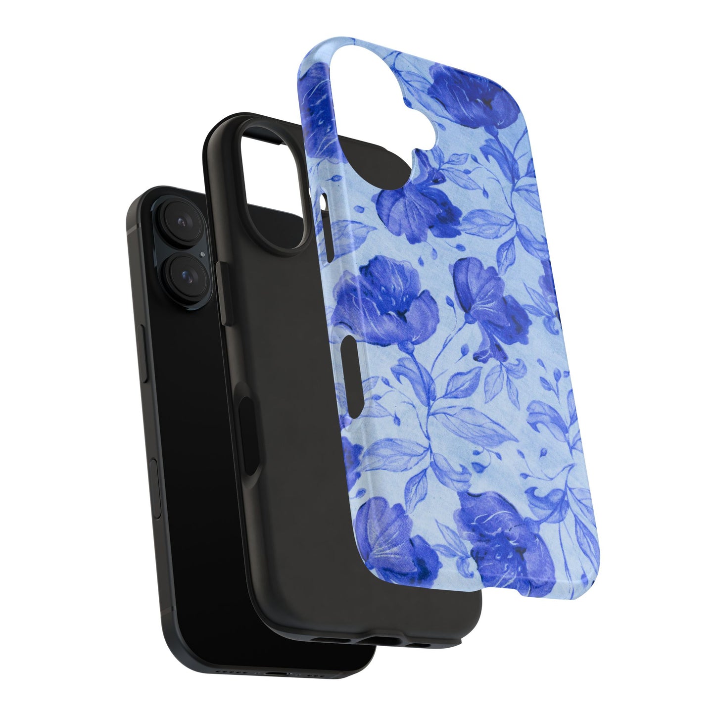 Blue Floral Pattern Phone Case (Apple & Android)