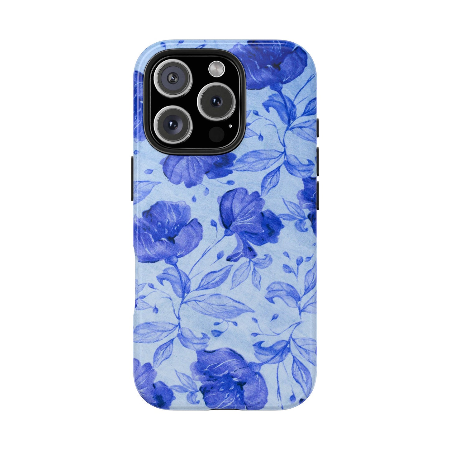 Blue Floral Pattern Phone Case (Apple & Android)