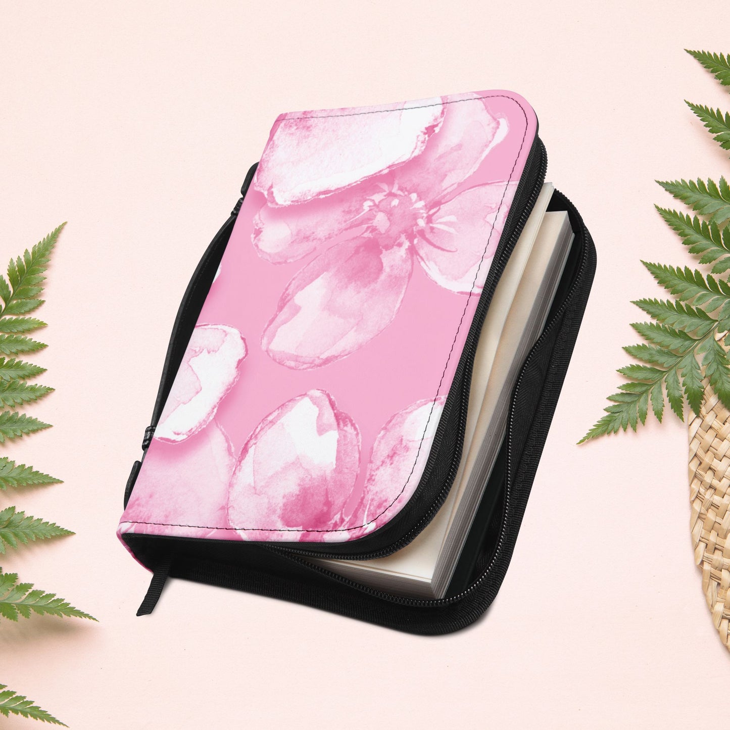 Dainty Pink Floral Book Cover