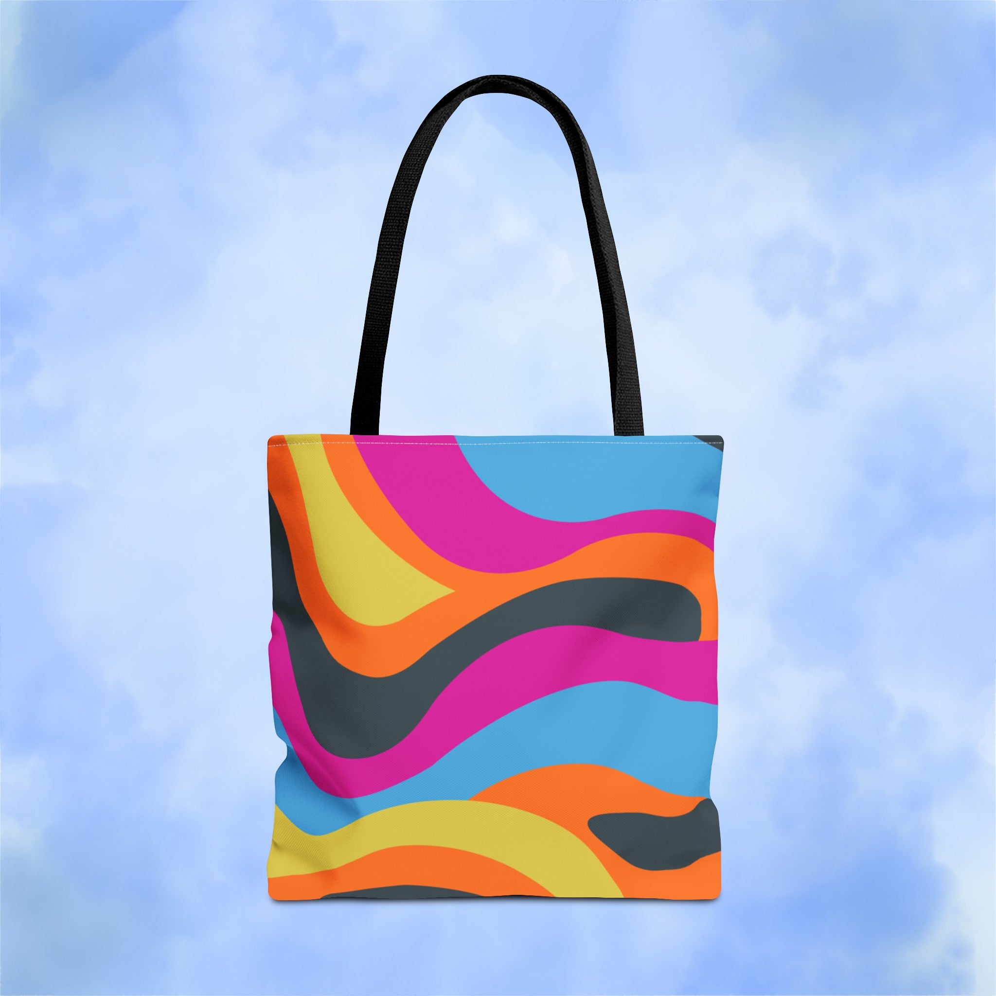 Funky Groove Swirl Tote Bag