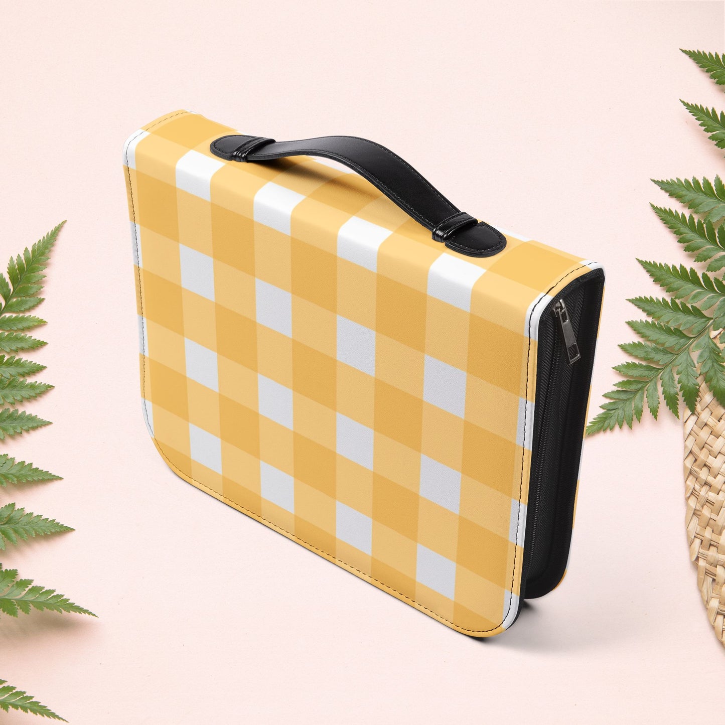 Yellow Sunshine Gingham Book Cover