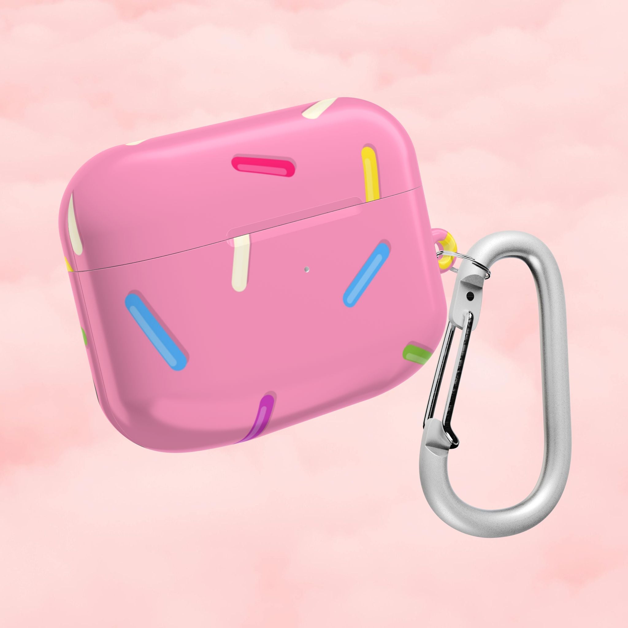 Pink Rainbow Sprinkles AirPod Case