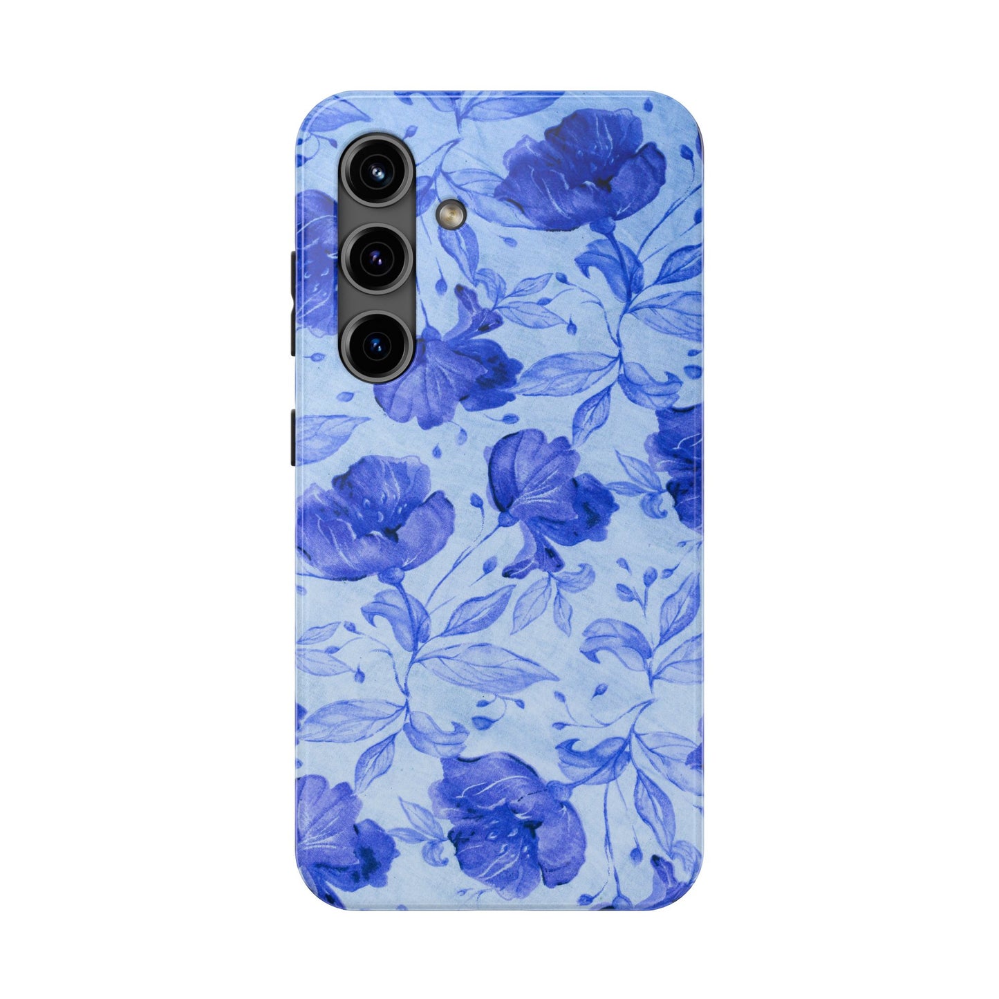 Blue Floral Pattern Phone Case (Apple & Android)
