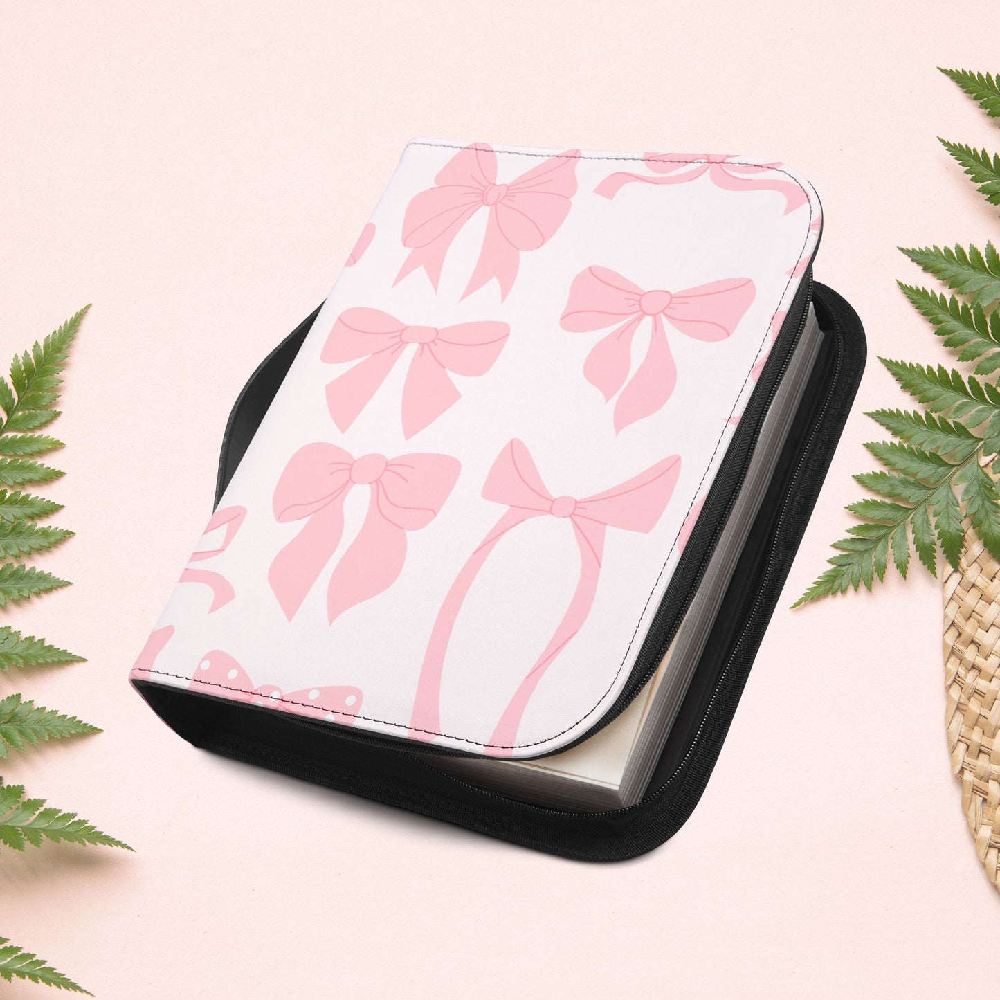 Girly Pink Ribbons Book Cover