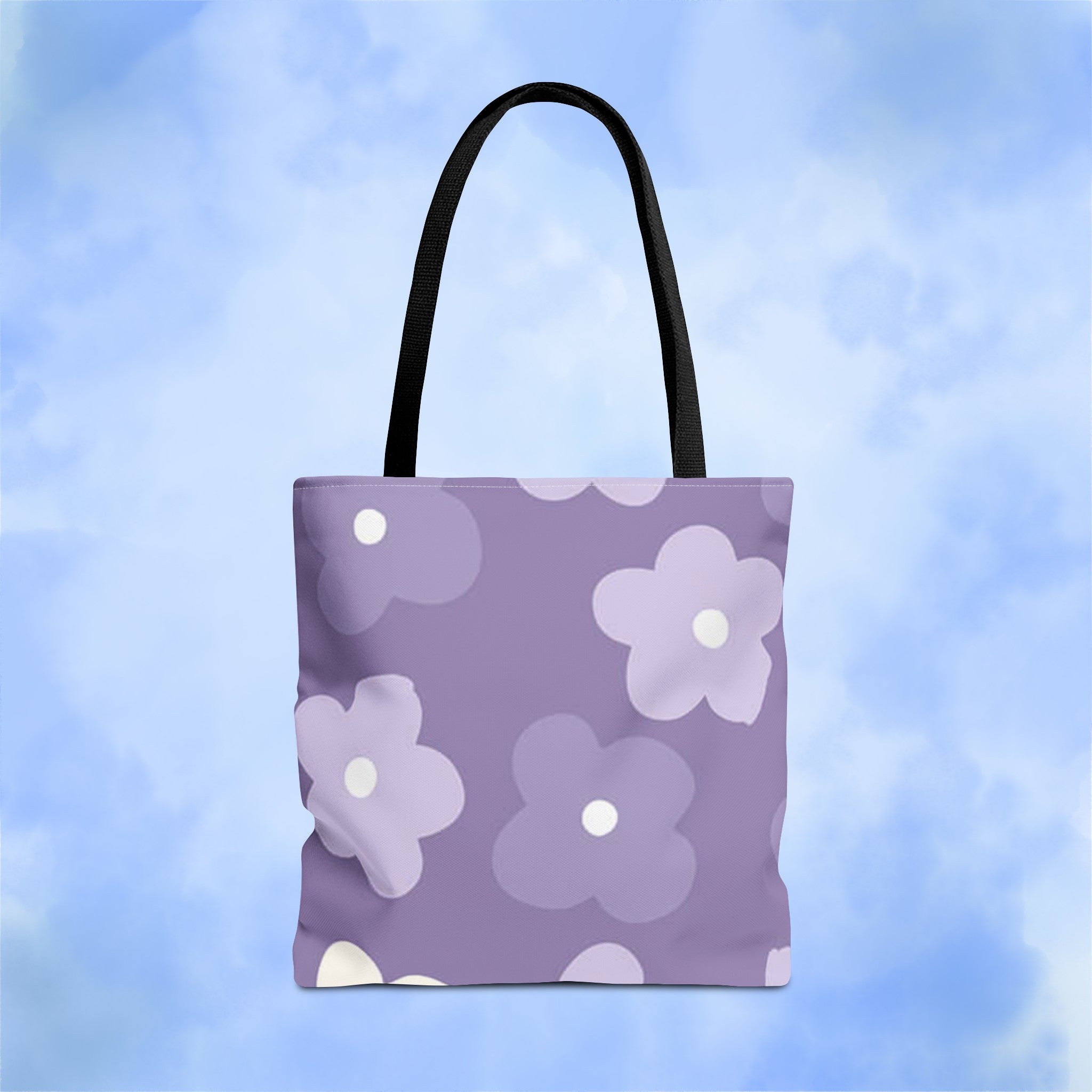 Pretty Purple Flowers Tote Bag