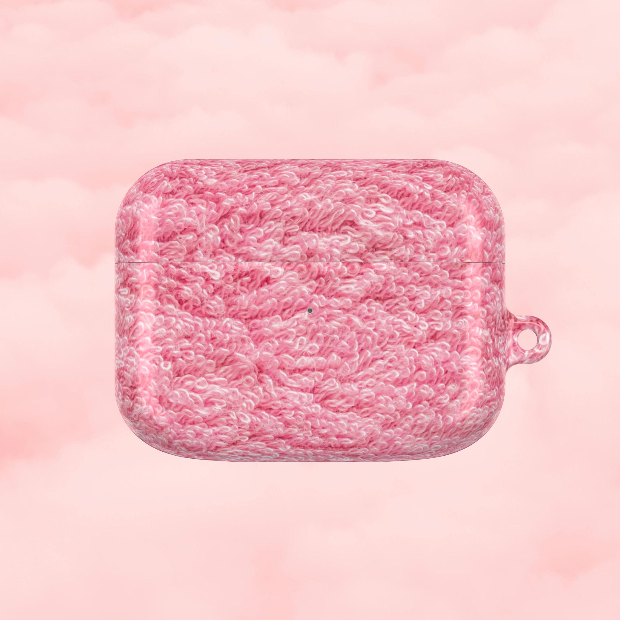 Pink Shag Rug AirPod Case