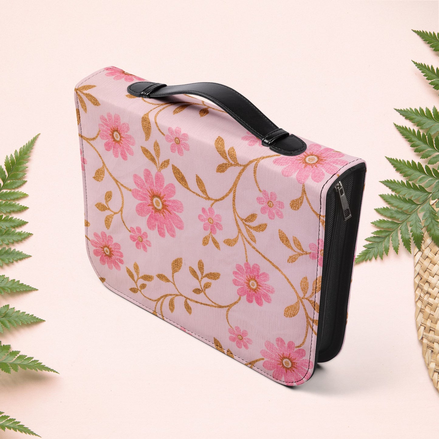 Vintage Pink Floral Book Cover