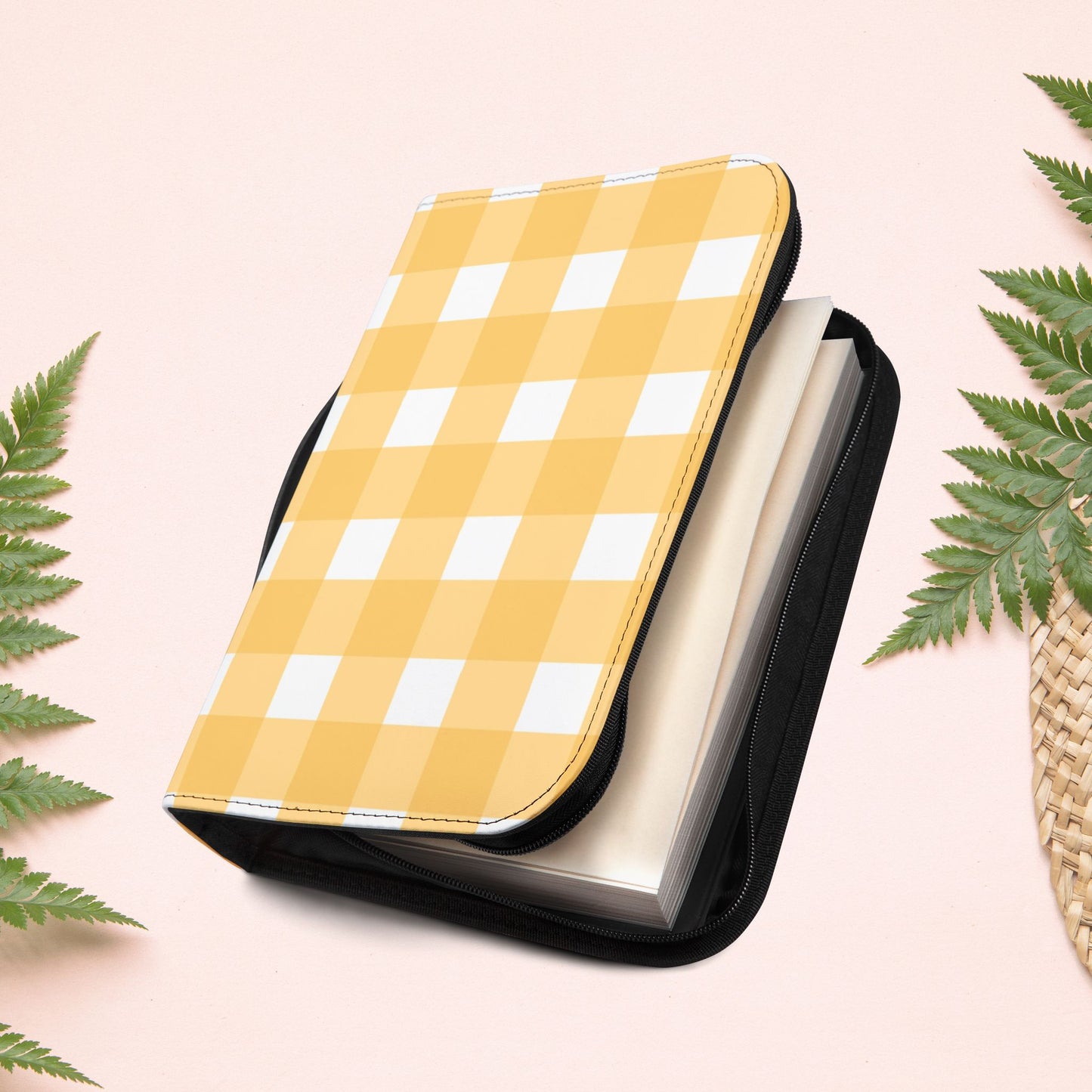 Yellow Sunshine Gingham Book Cover