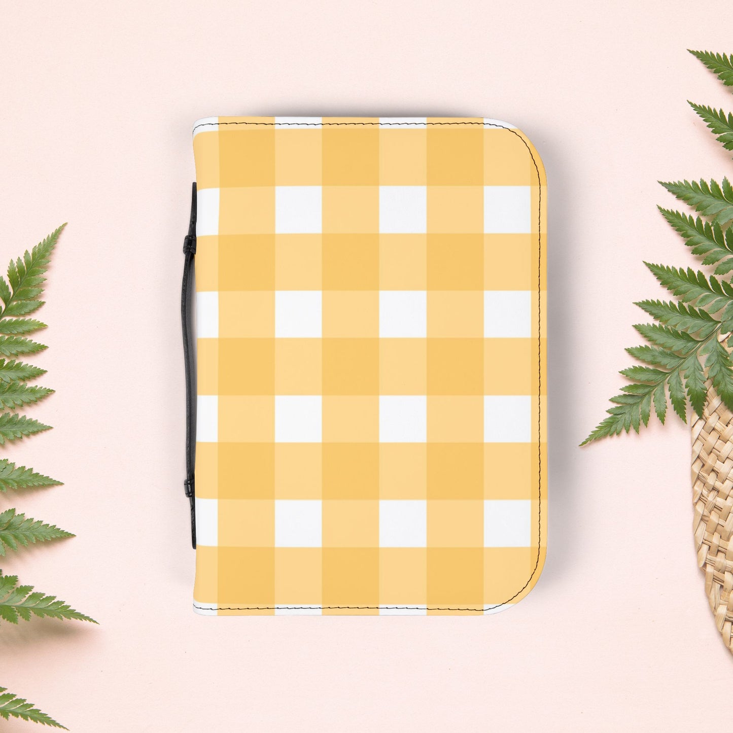 Yellow Sunshine Gingham Book Cover