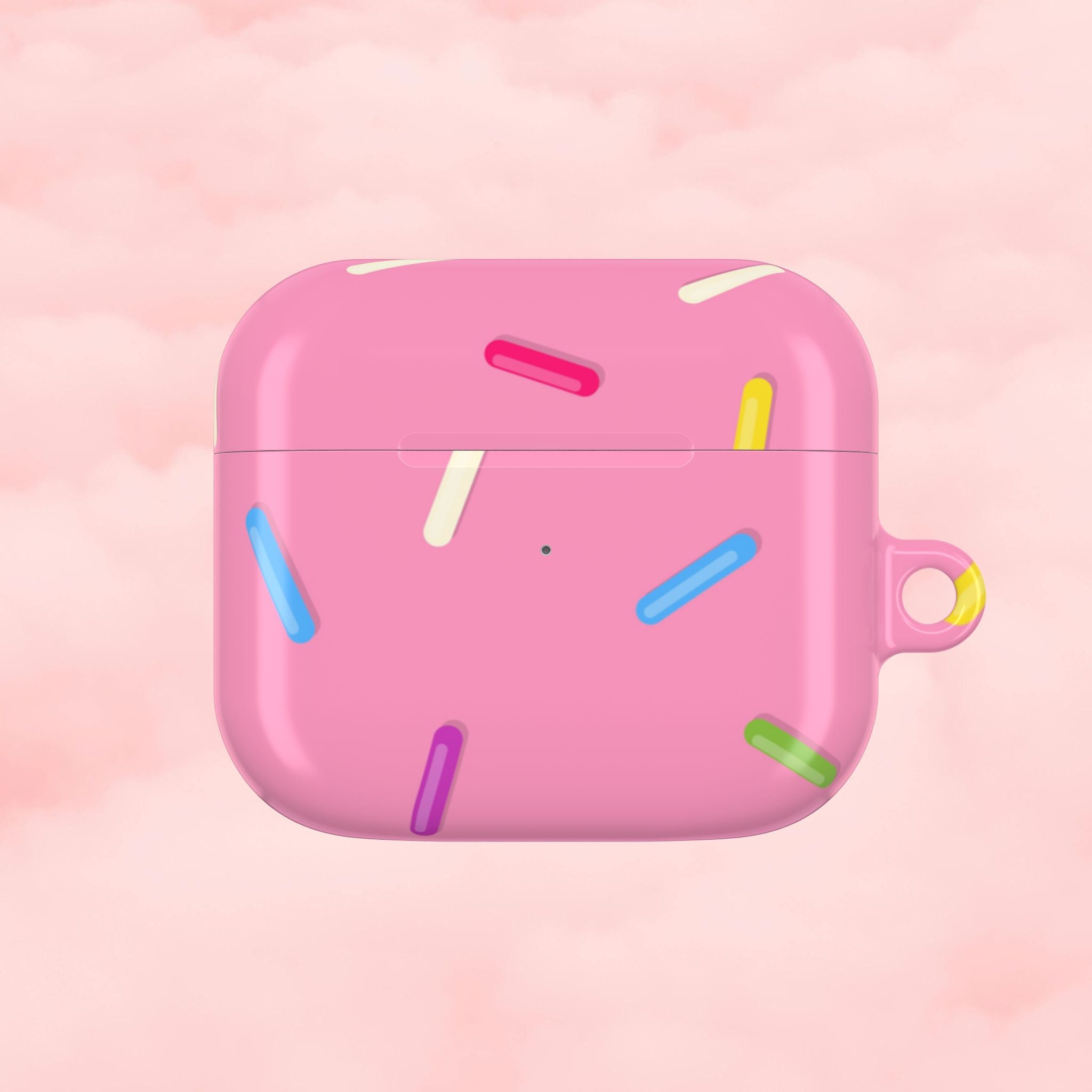 Pink Rainbow Sprinkles AirPod Case