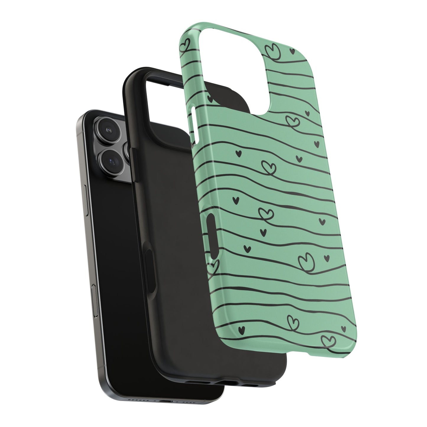 Scribble Love Hearts Phone Case (Apple & Android)