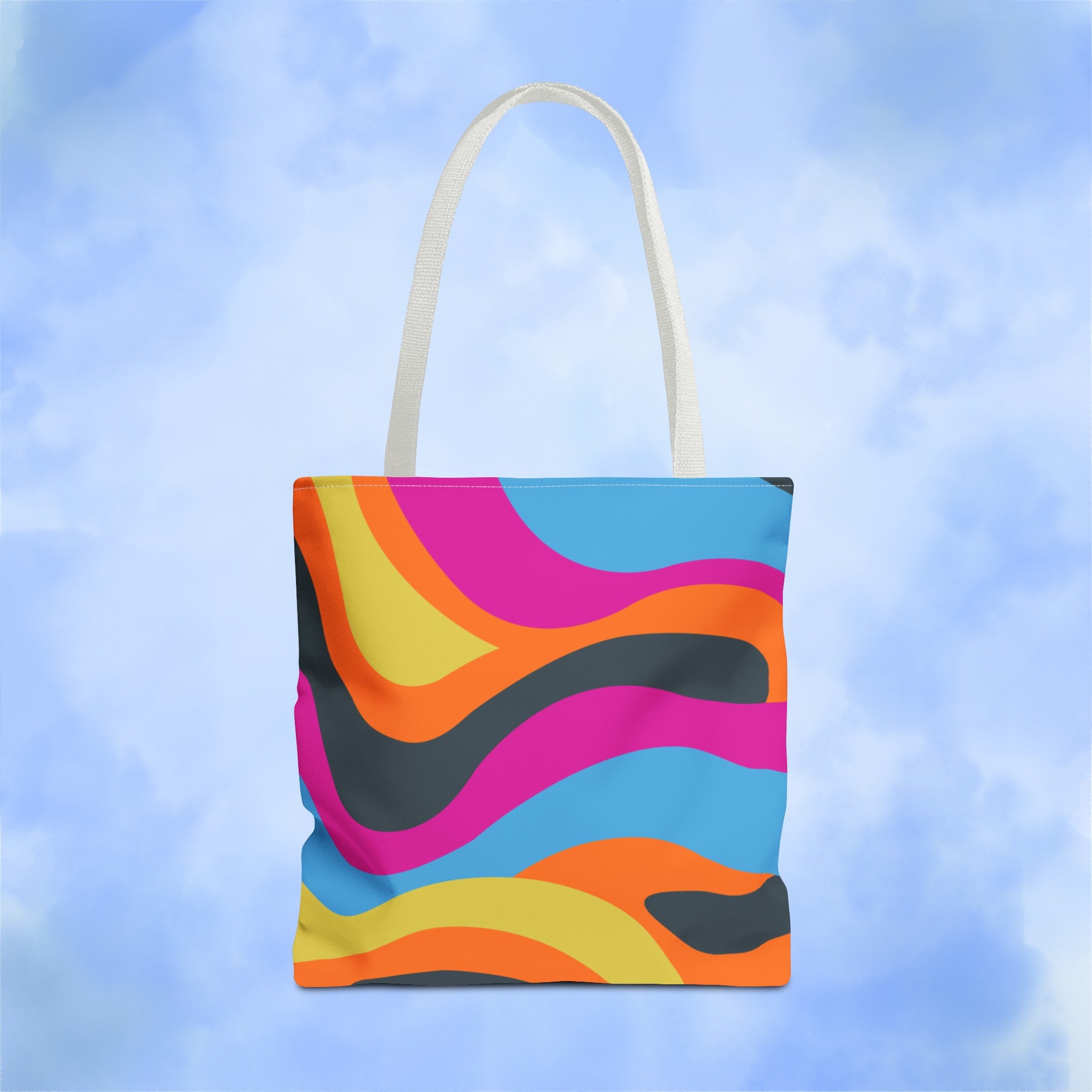Funky Groove Swirl Tote Bag