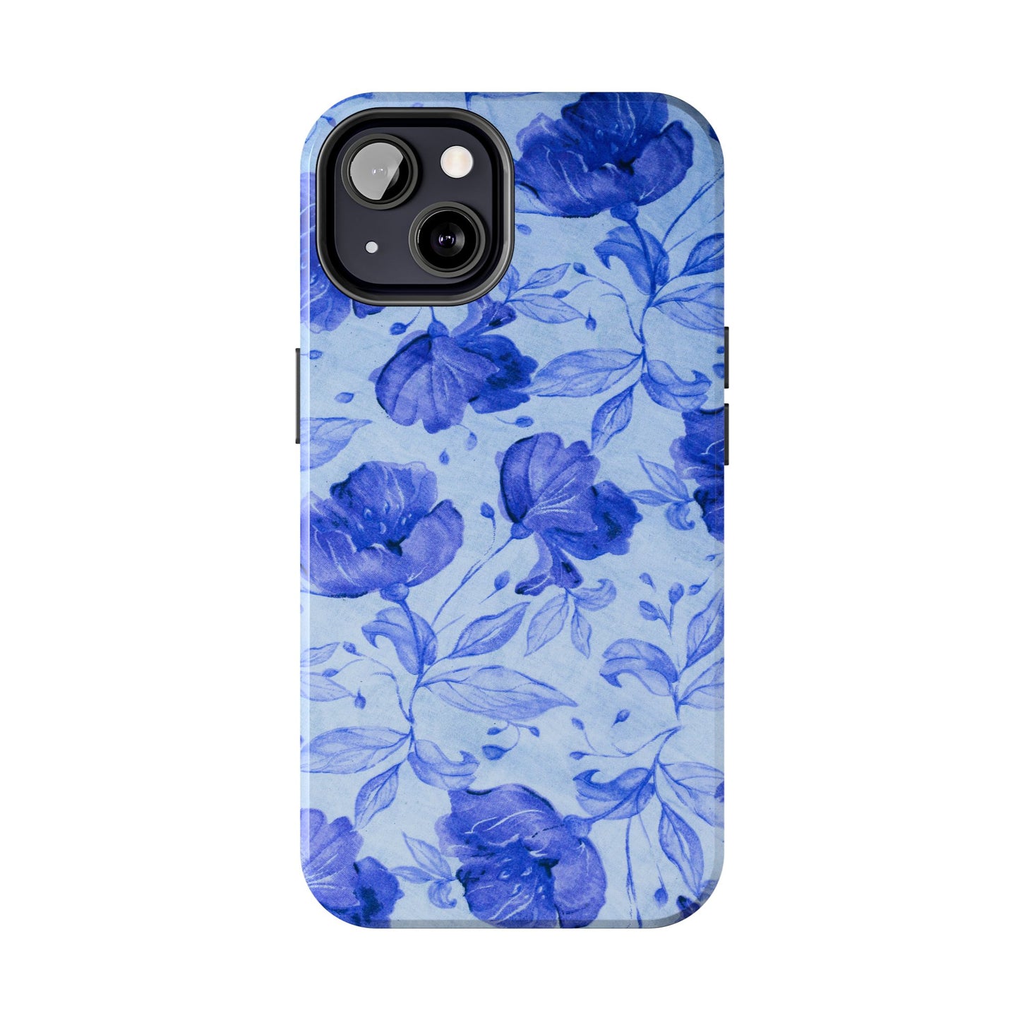 Blue Floral Pattern Phone Case (Apple & Android)