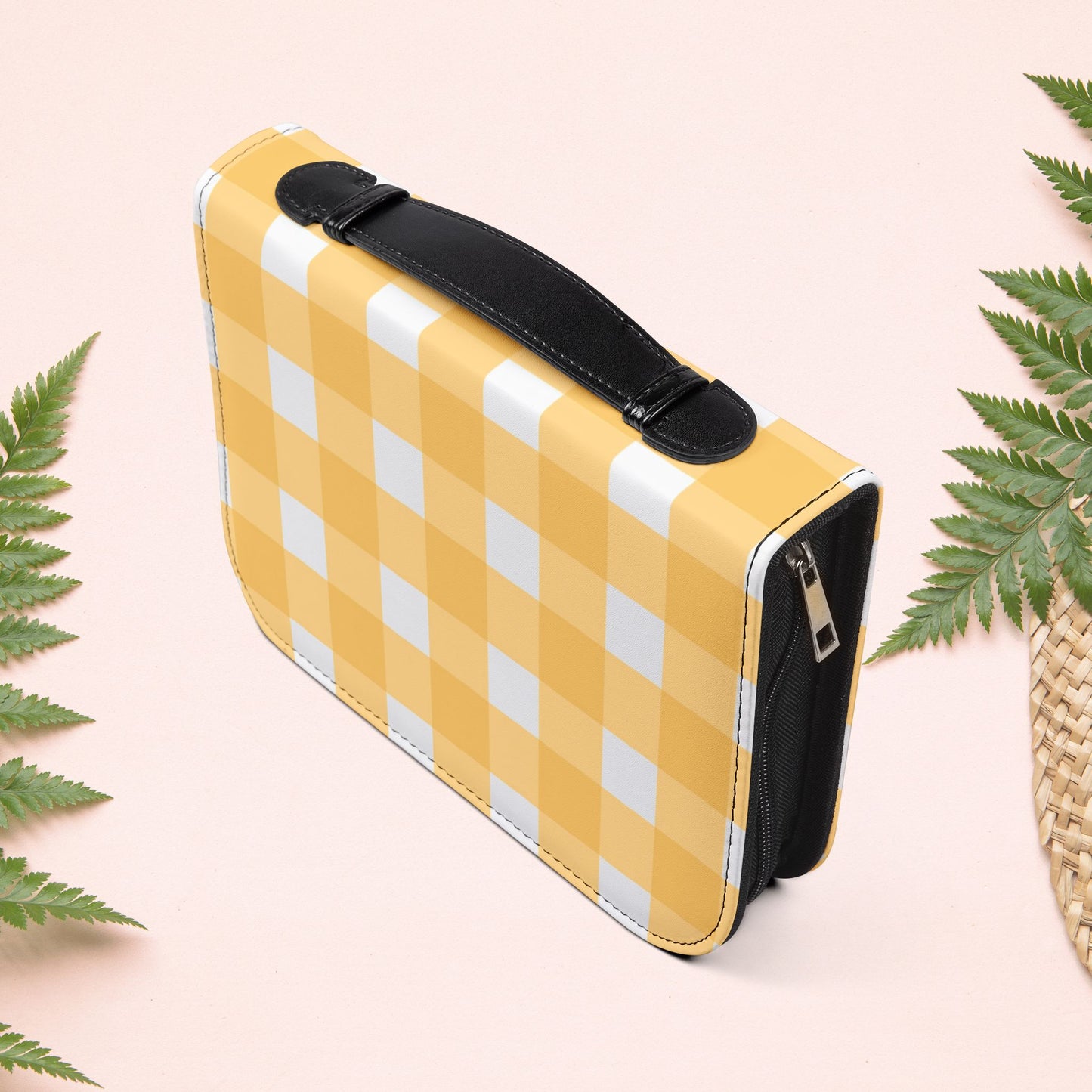 Yellow Sunshine Gingham Book Cover