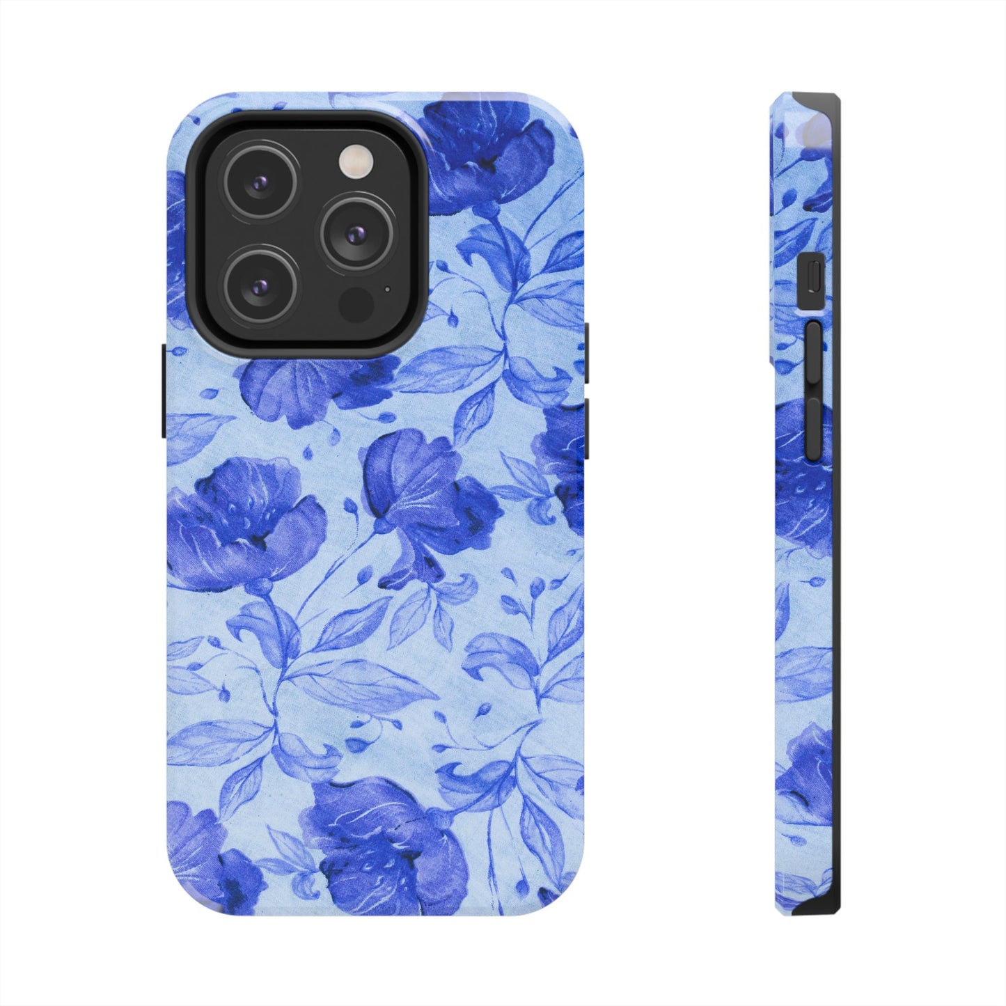 Blue Floral Pattern Phone Case (Apple & Android)