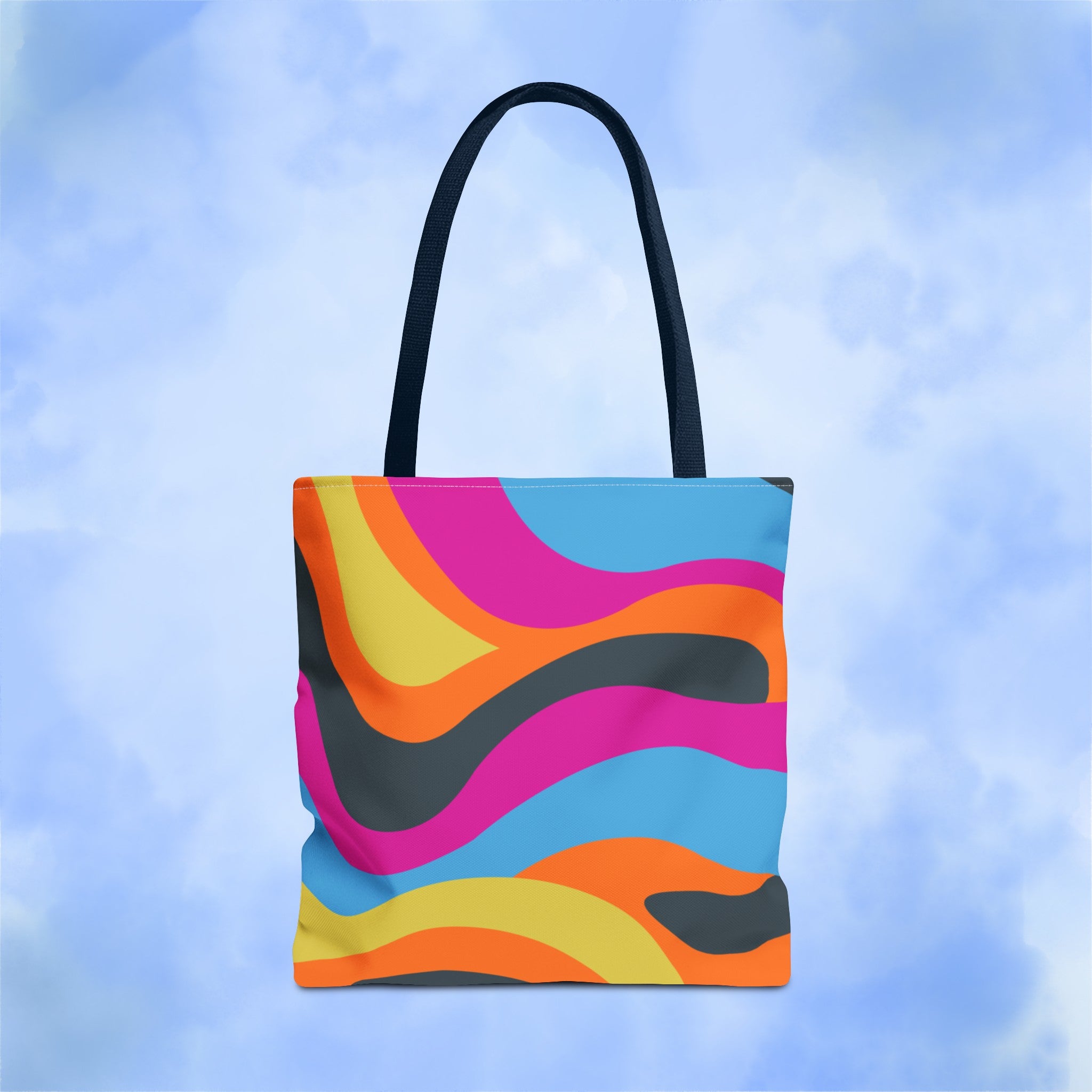Funky Groove Swirl Tote Bag