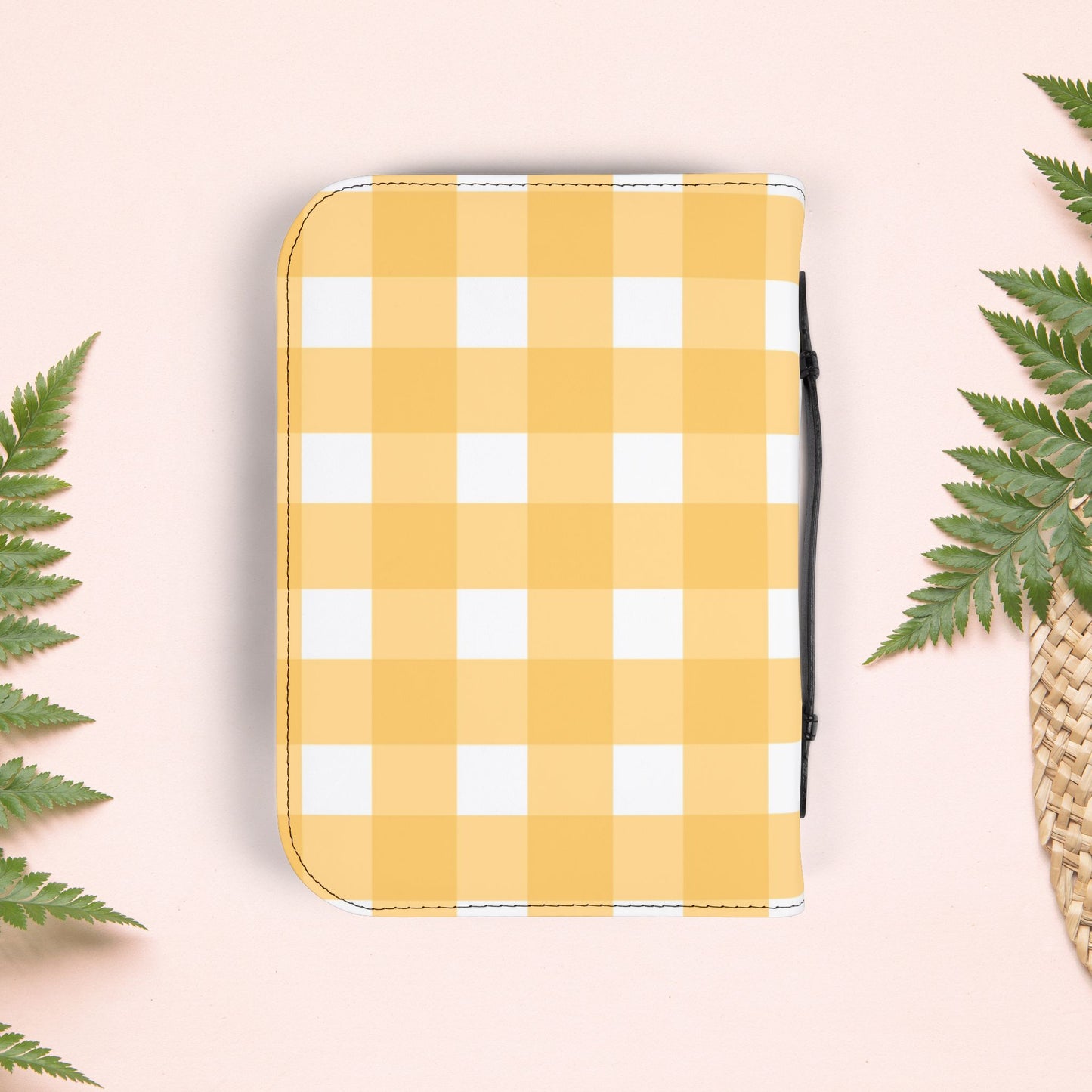 Yellow Sunshine Gingham Book Cover