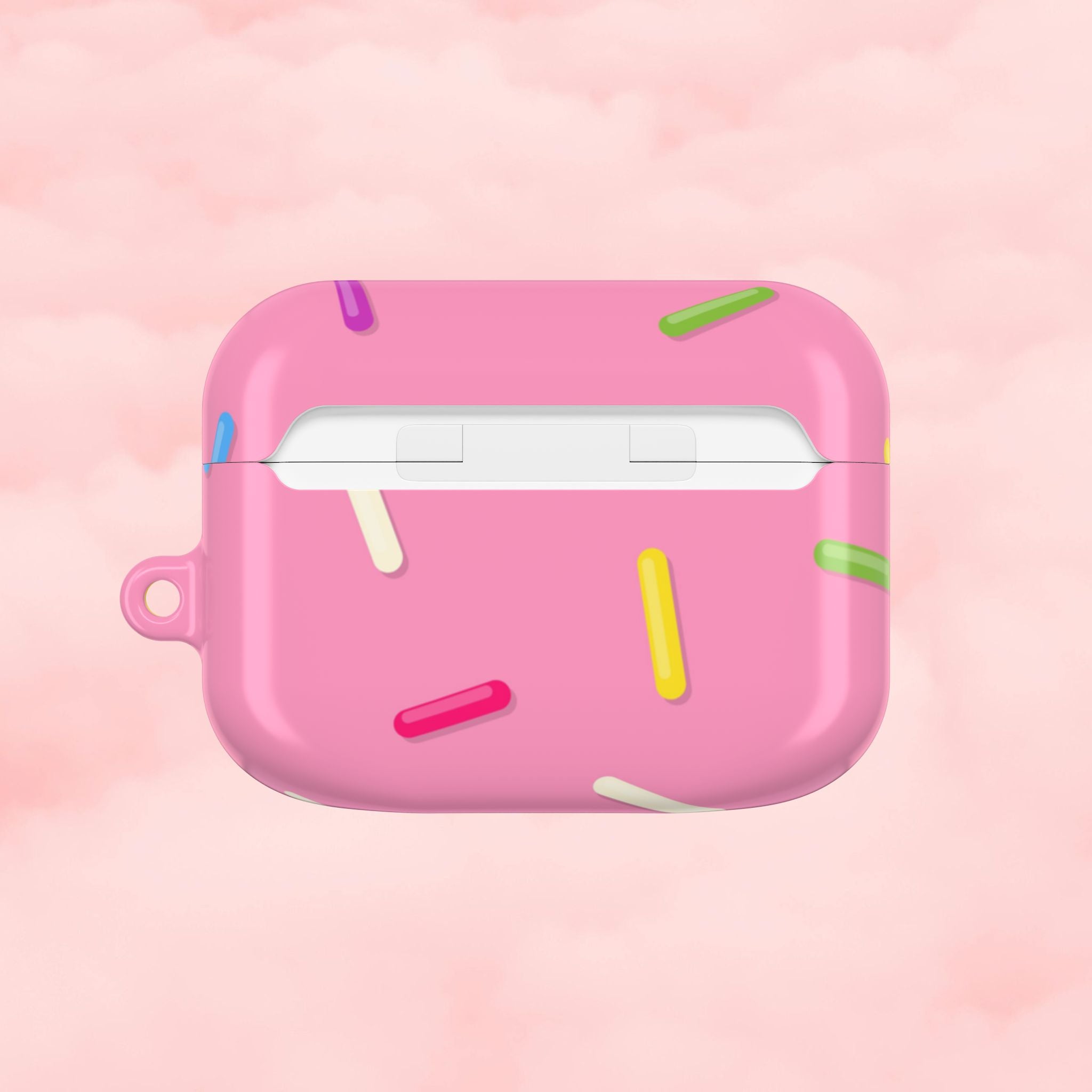 Pink Rainbow Sprinkles AirPod Case