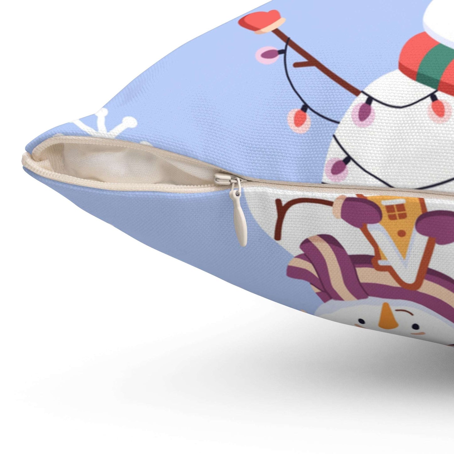 Jolly Snowman Square Pillow