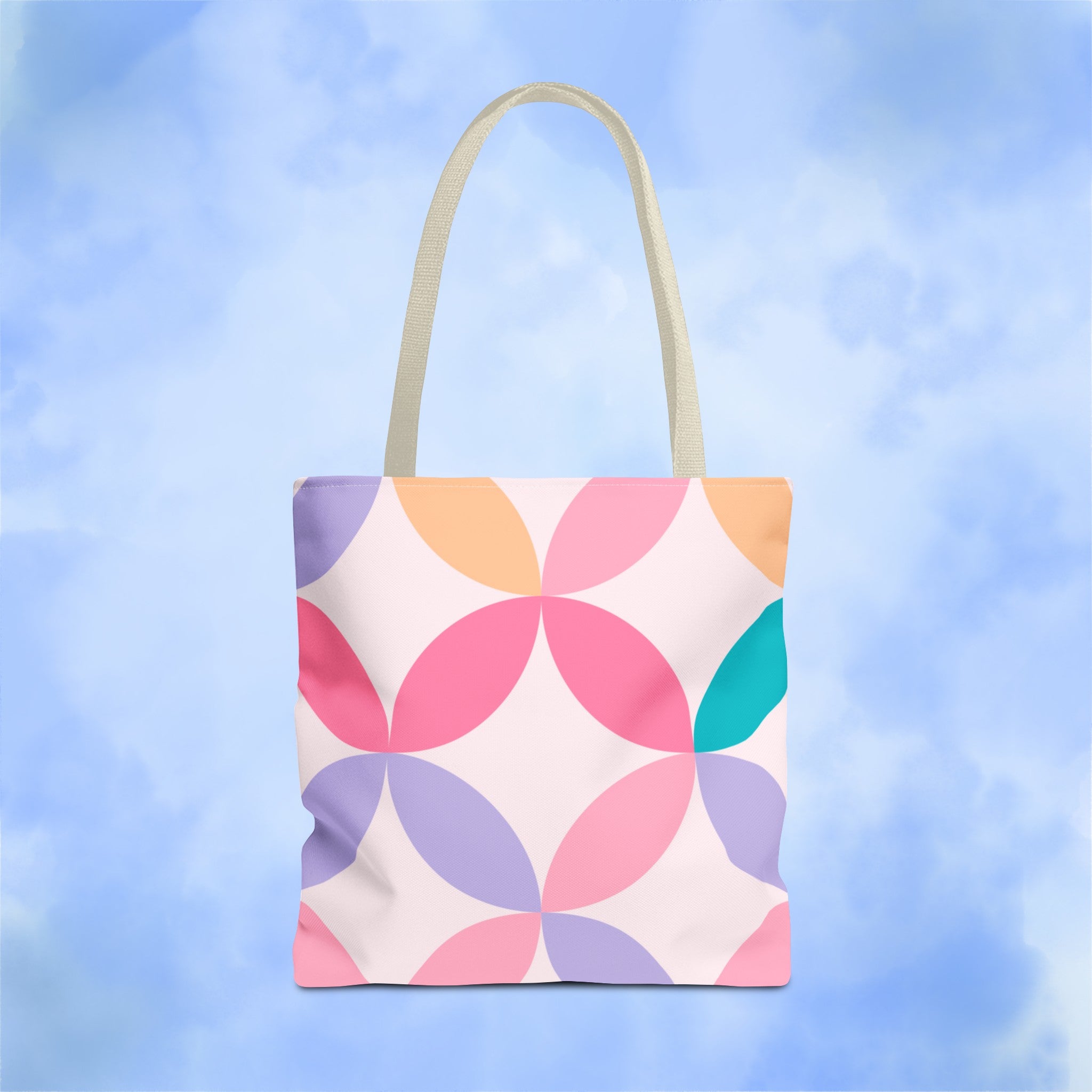 Pastel Geometric Tote Bag