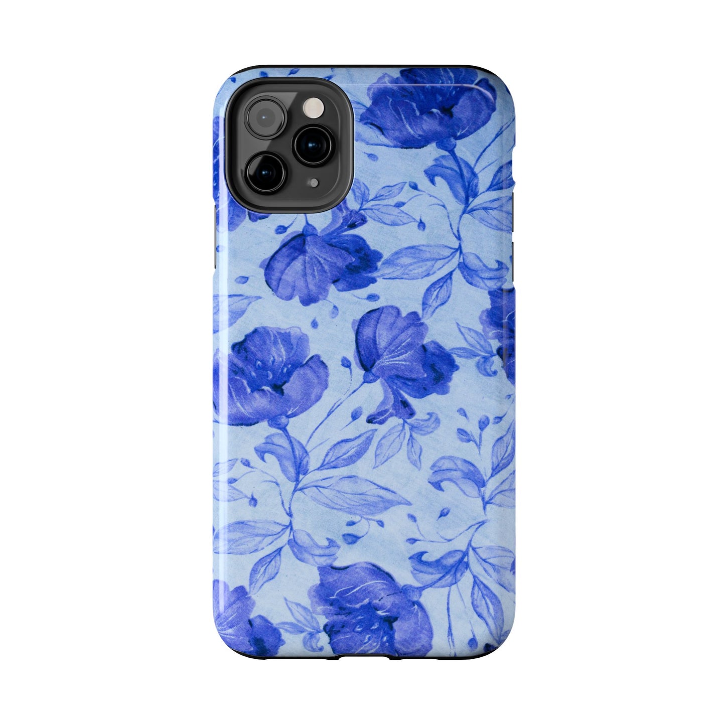 Blue Floral Pattern Phone Case (Apple & Android)