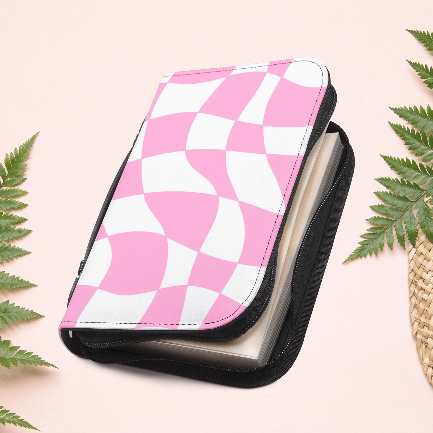Groovy Pink Retro Book Cover