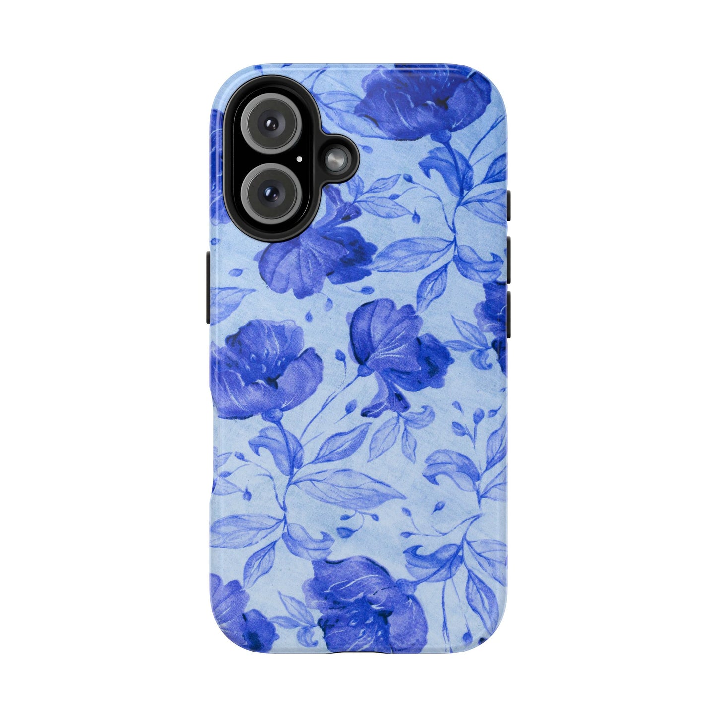 Blue Floral Pattern Phone Case (Apple & Android)