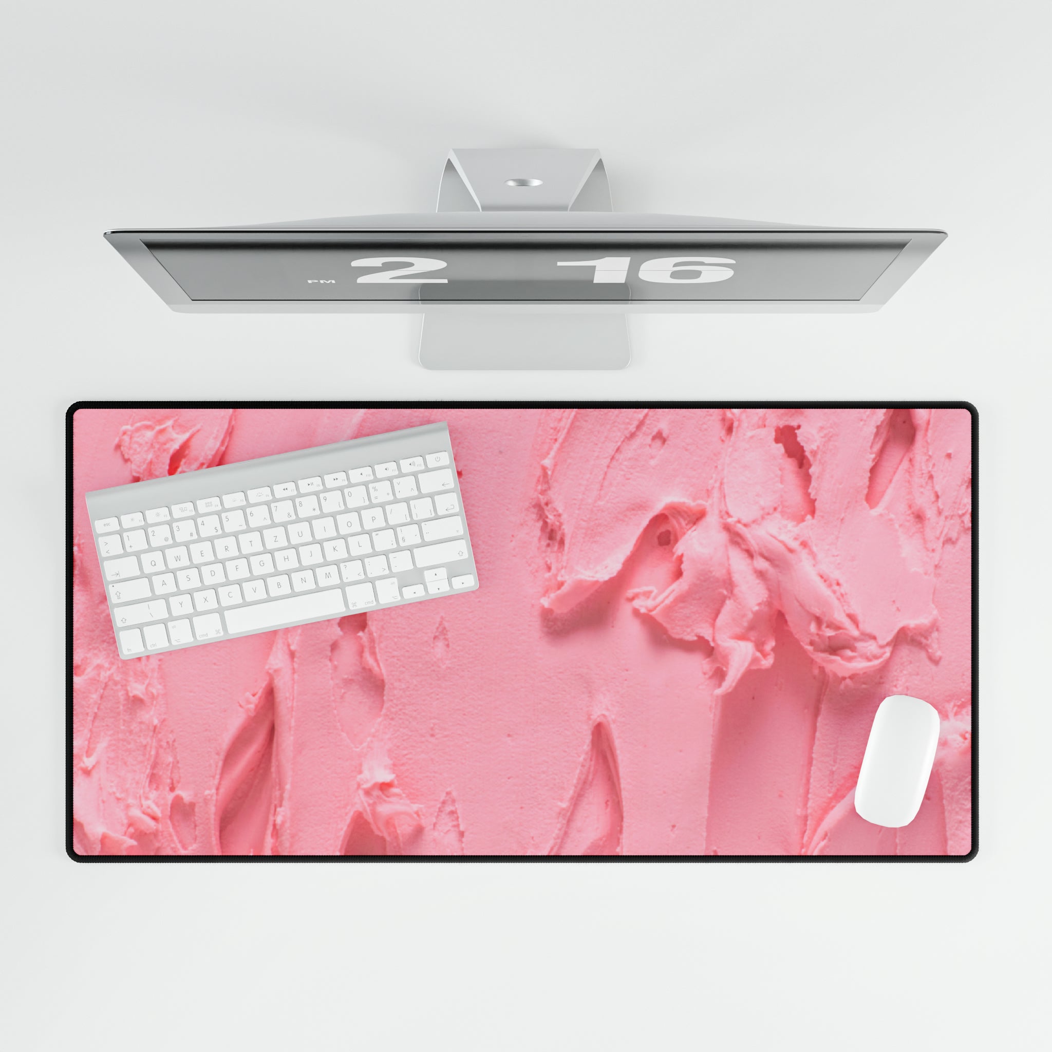 Sweet Pink Frosting Desk Mat