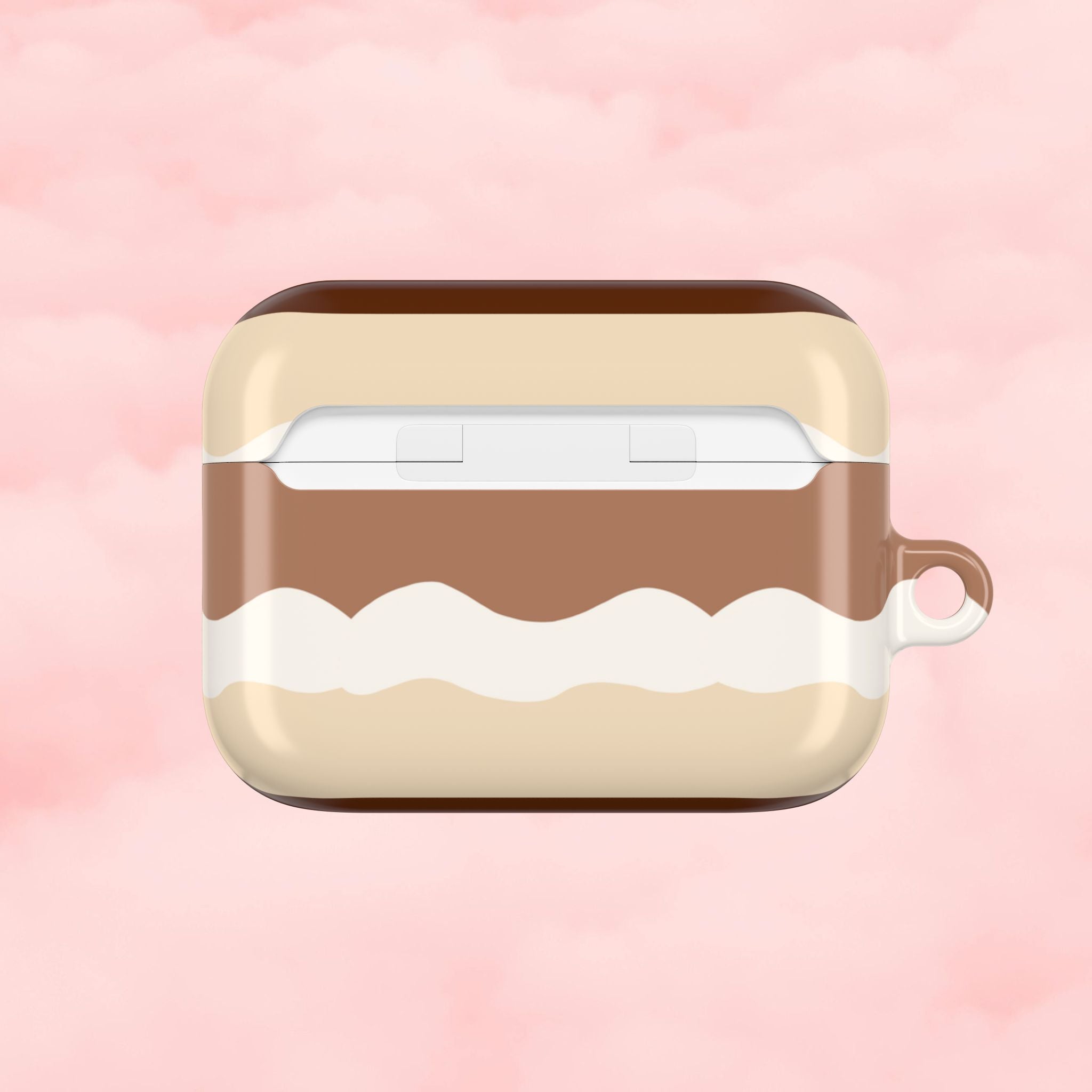 Layered Tiramisu Desert AirPod Case