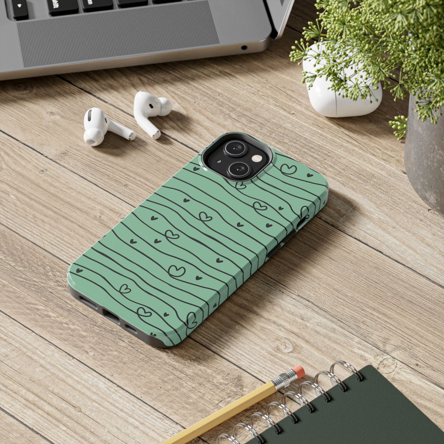 Scribble Love Hearts Phone Case (Apple & Android)
