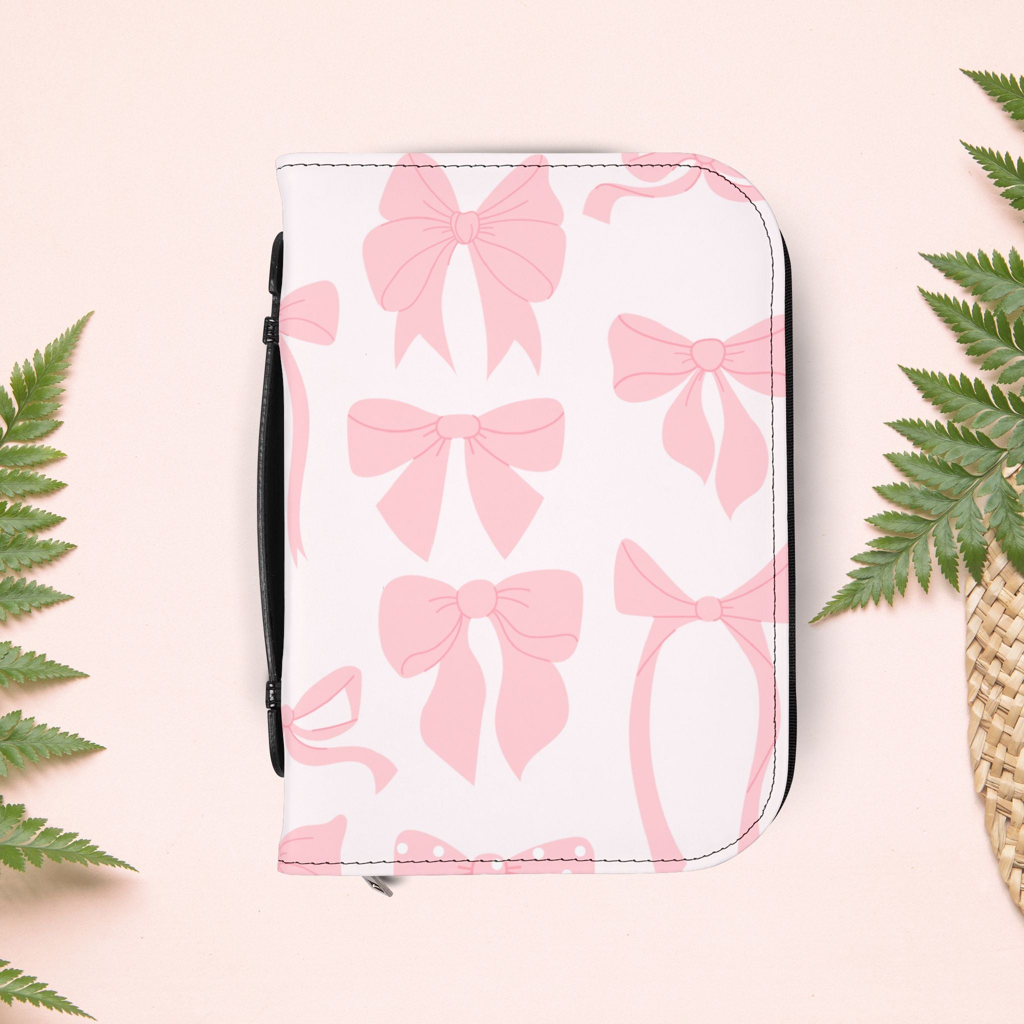 Girly Pink Ribbons Book Cover