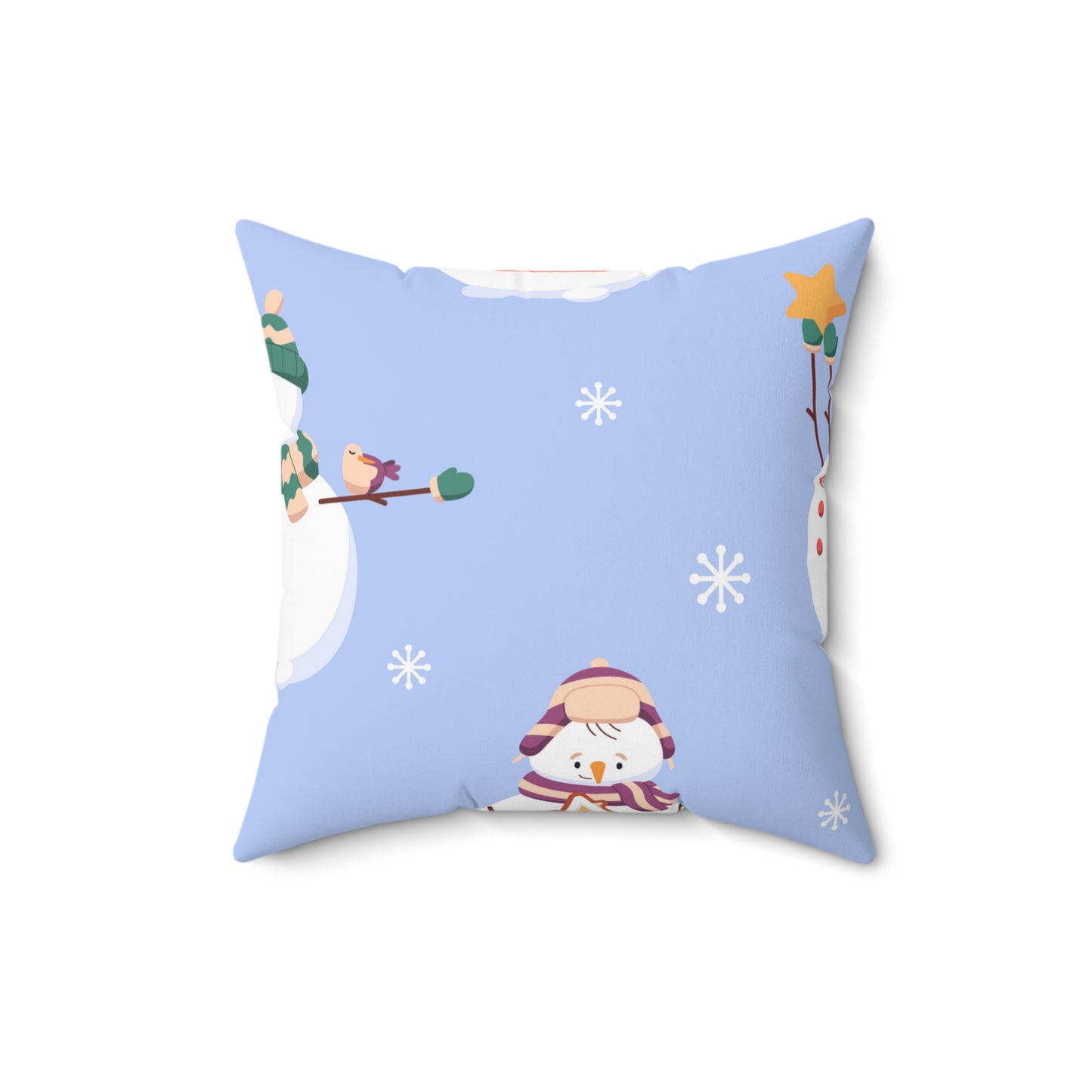 Almohada cuadrada Jolly Snowman