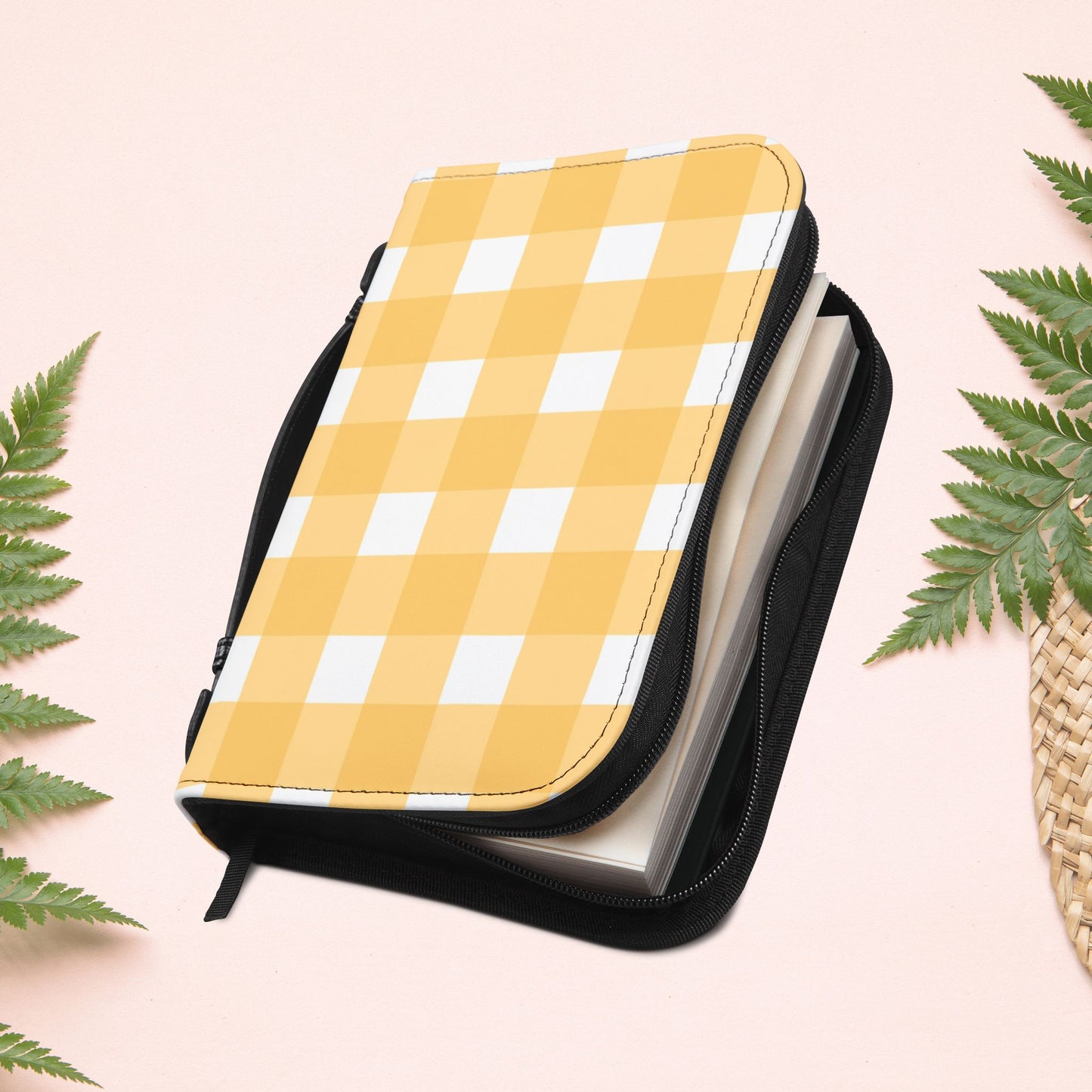 Yellow Sunshine Gingham Book Cover