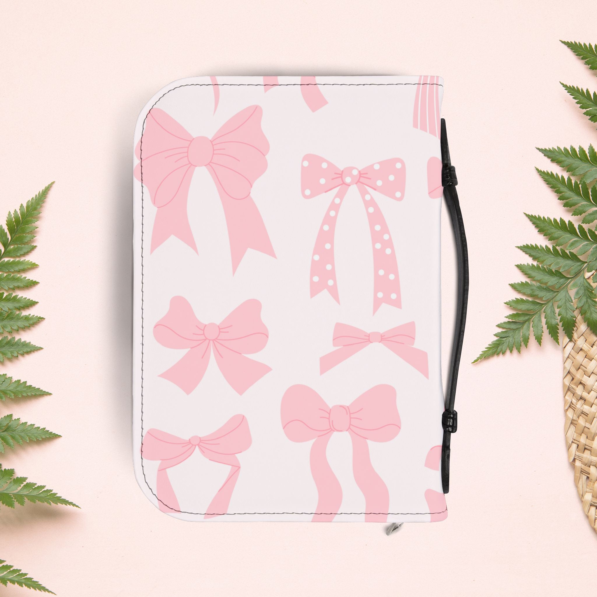 Girly Pink Ribbons Book Cover