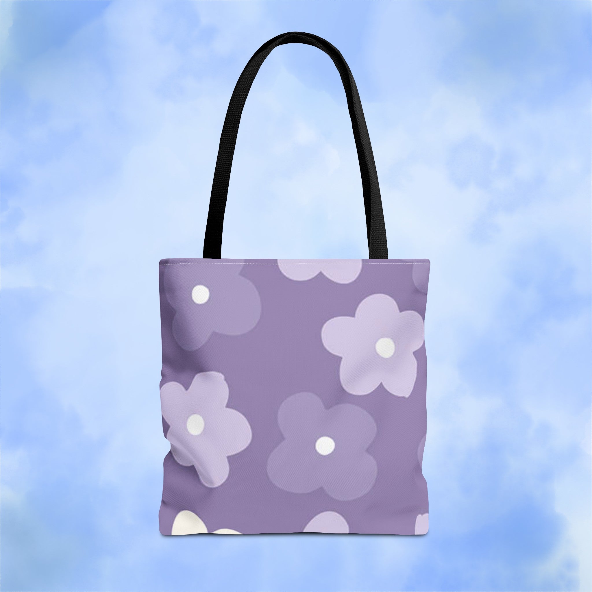 Pretty Purple Flowers Tote Bag