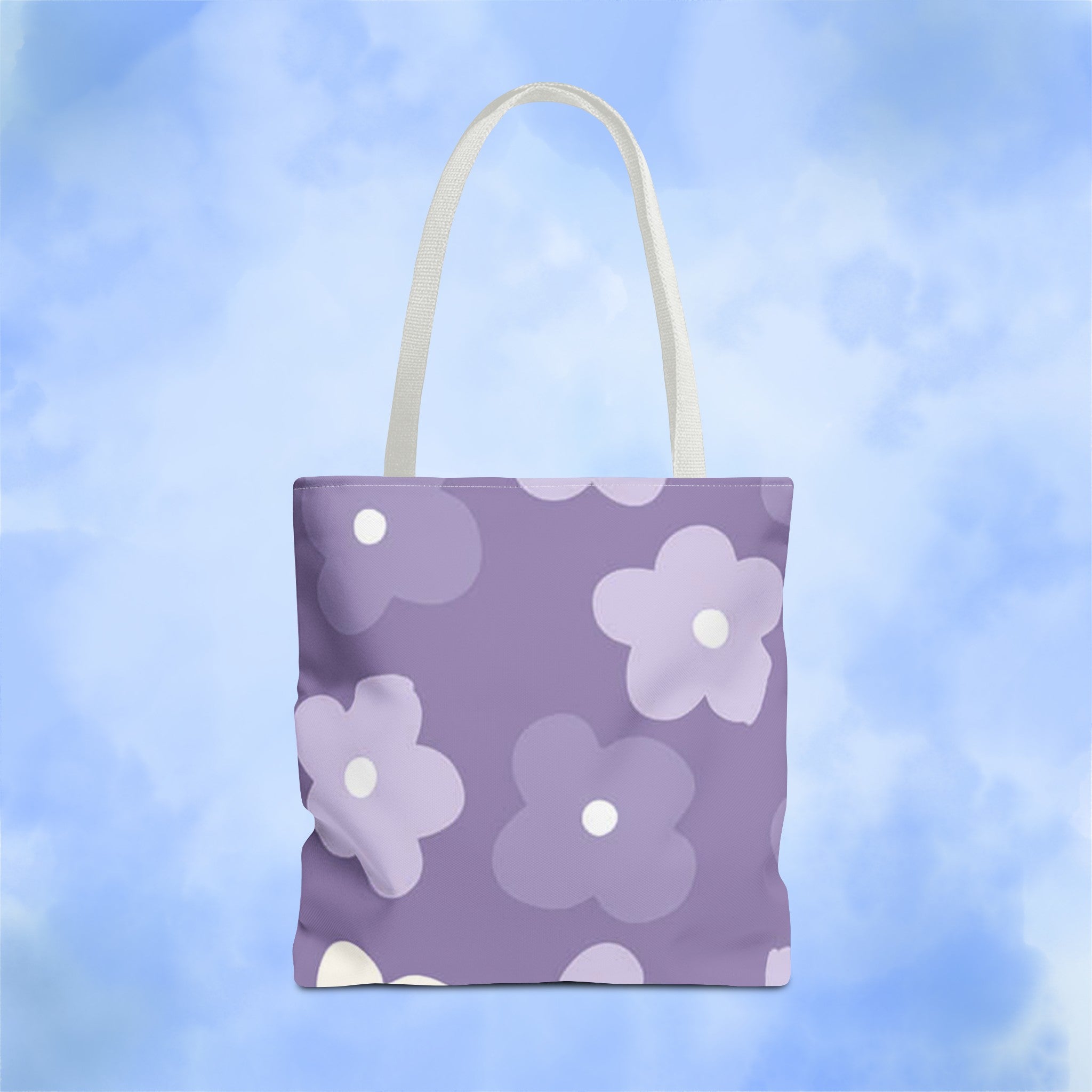 Pretty Purple Flowers Tote Bag