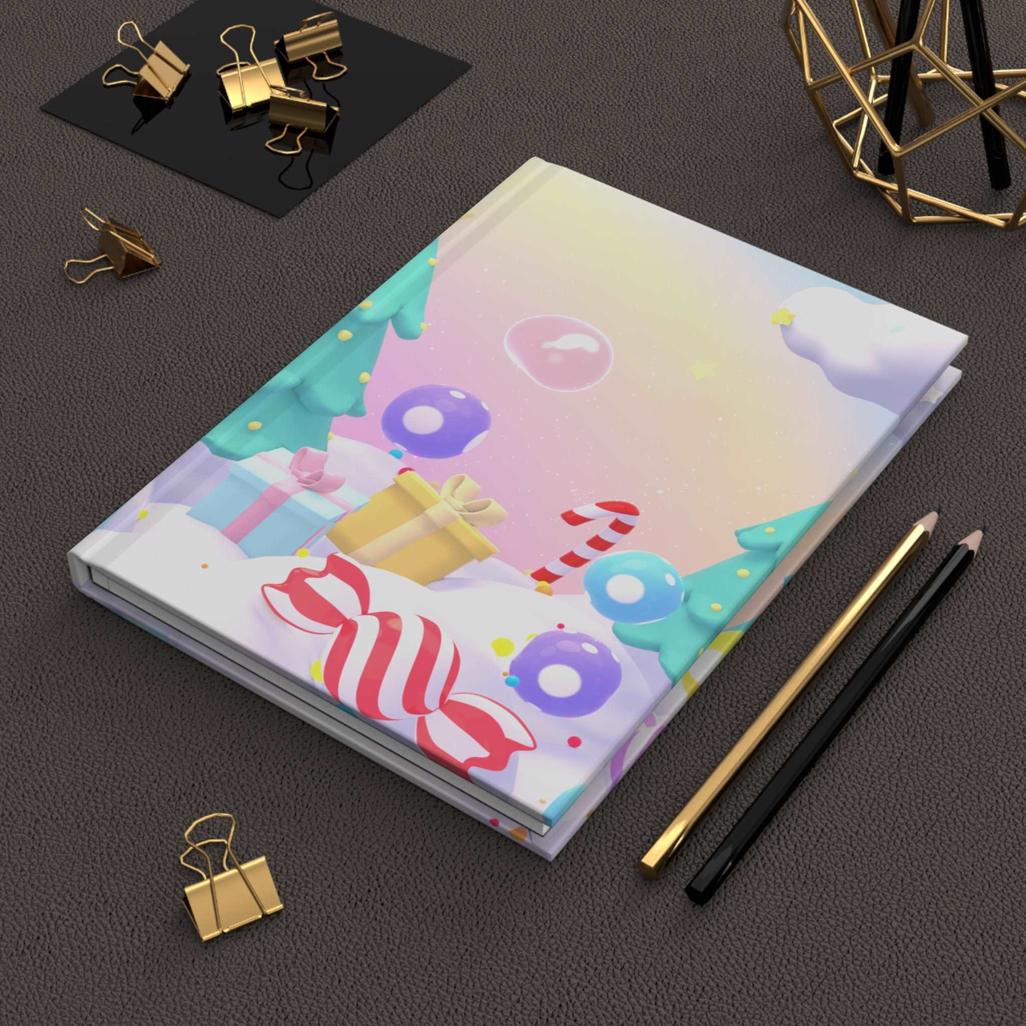 Kawaii Christmas Hardcover Matte Journal