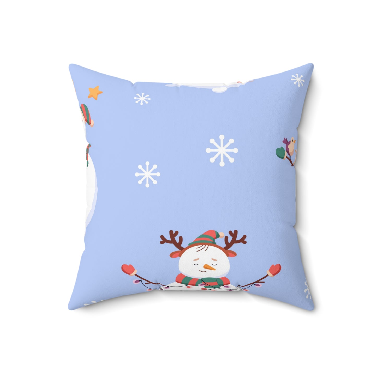 Almohada cuadrada Jolly Snowman
